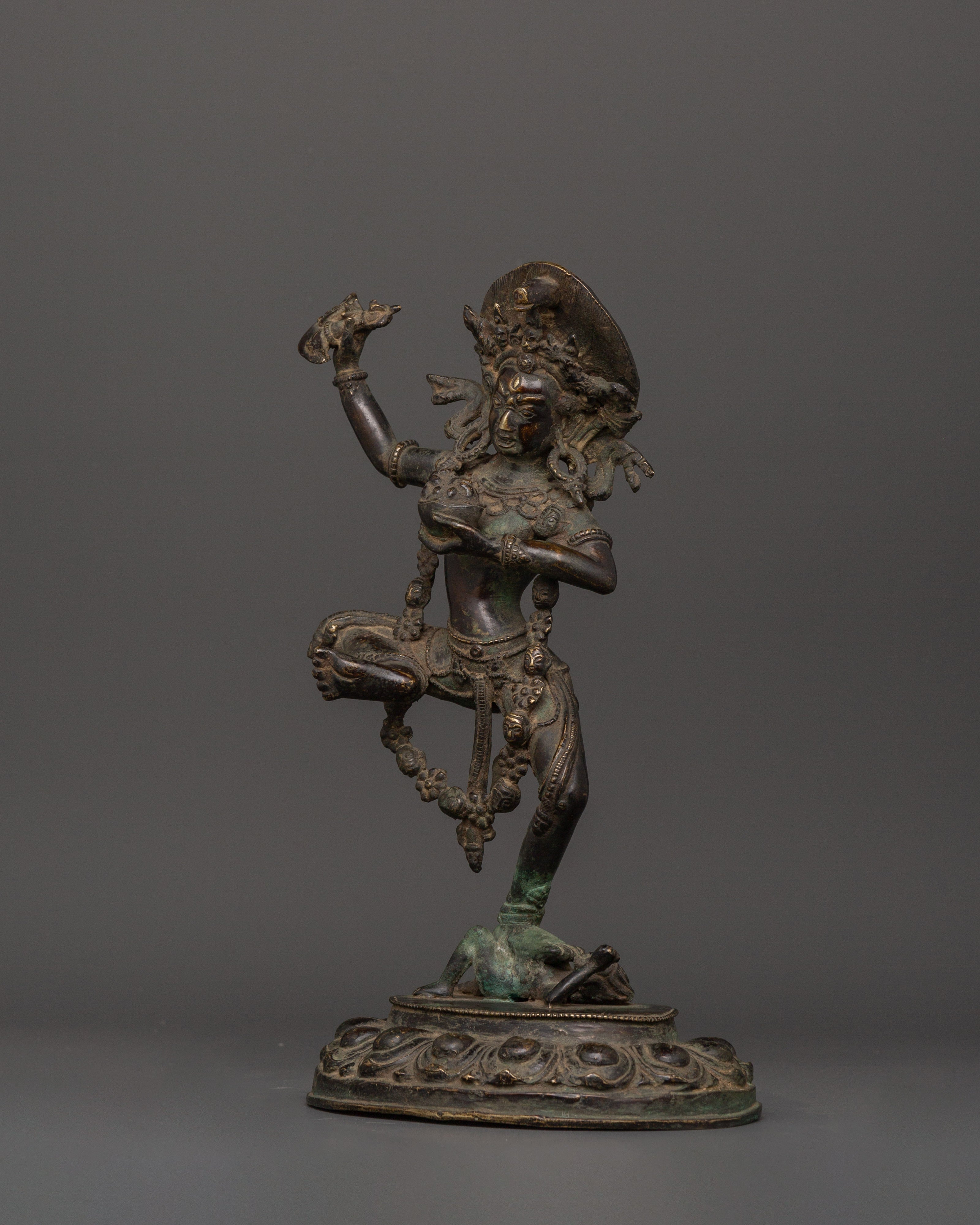 Dorje Phagmo Antique Figure | Bronze Vajravarahi Deity Statue