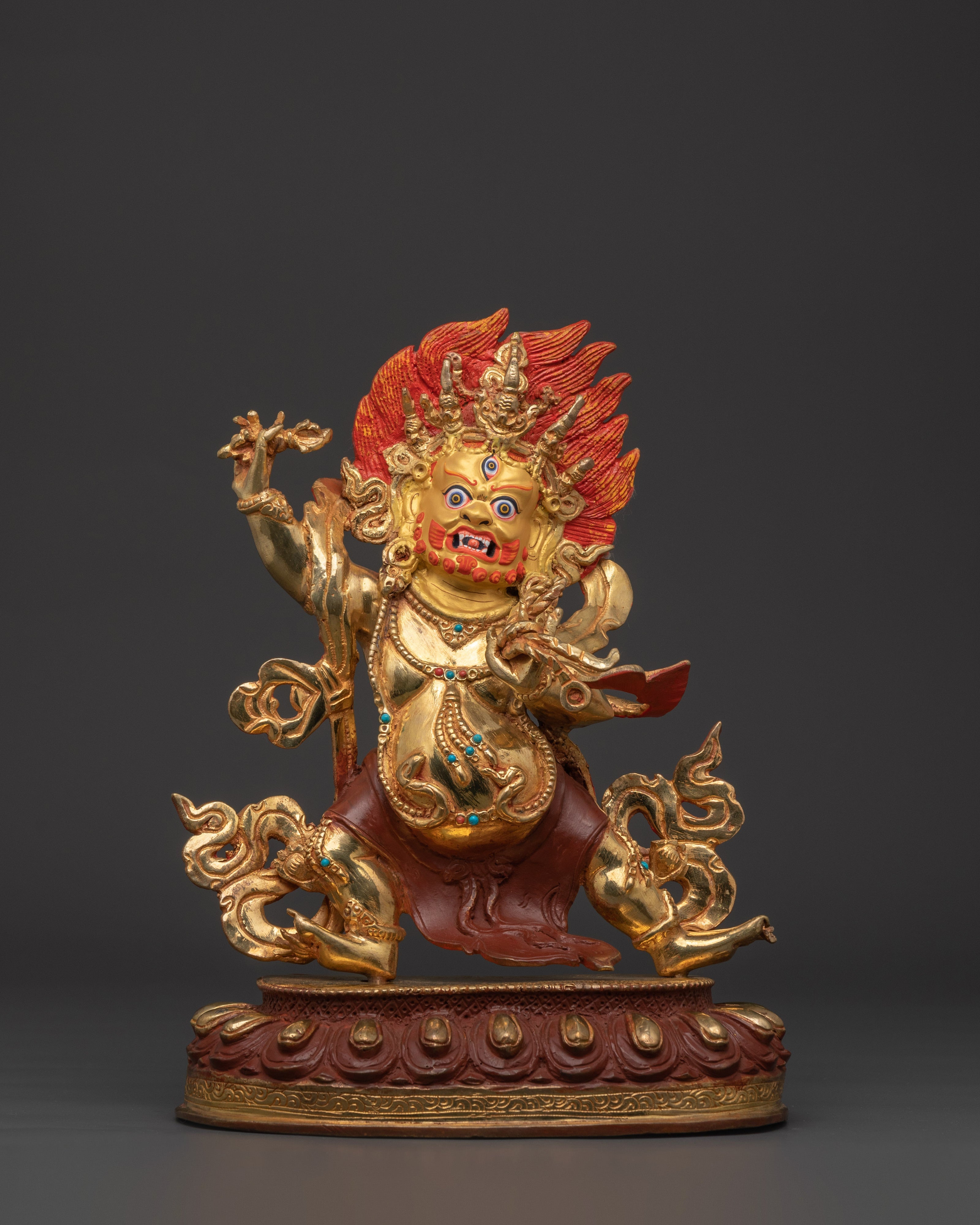Tibetan Deity Chana Dorje Statue | Sculpture for Strength, Protection, and Empowerment