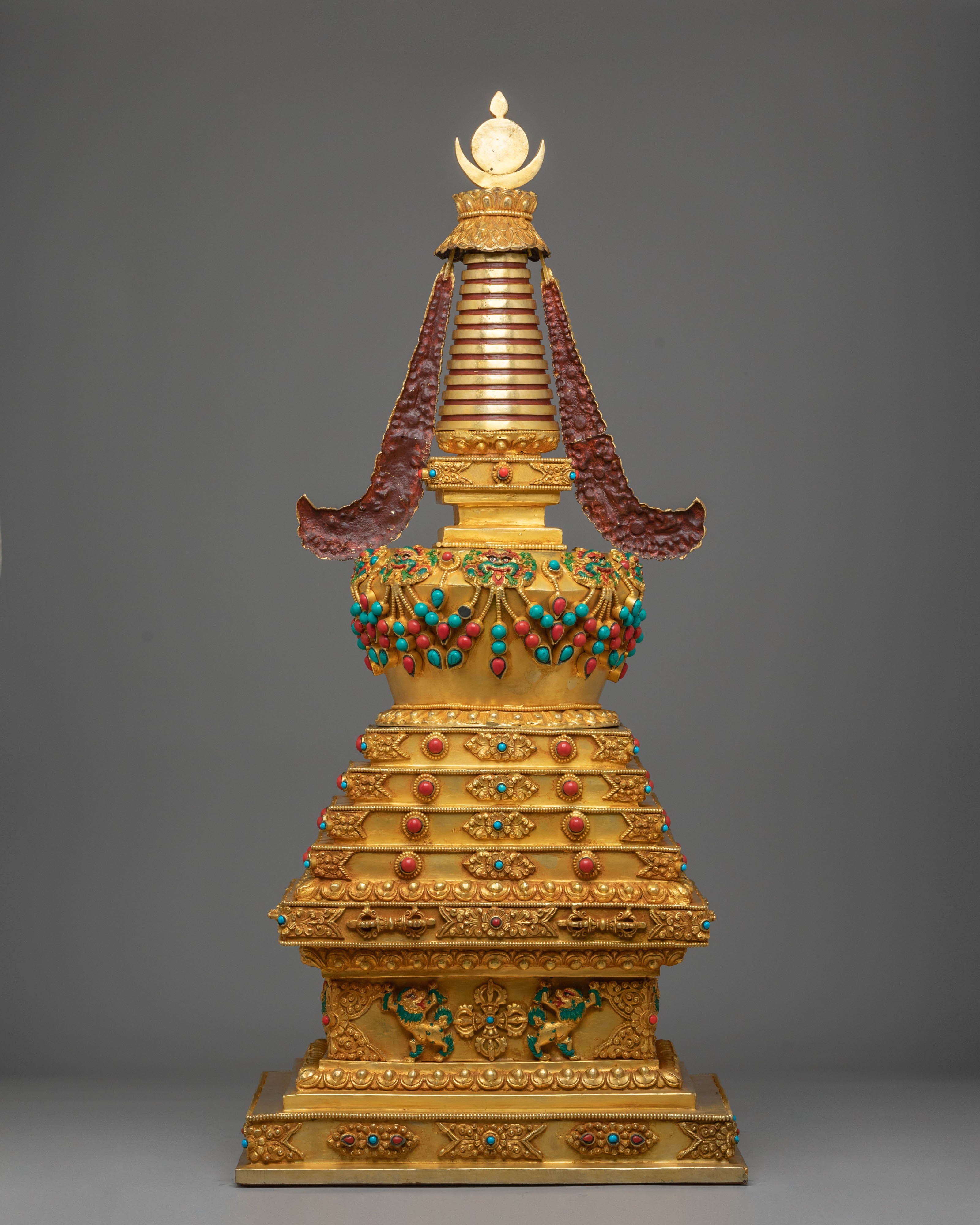 Decorative Tibetan Stupa | Handcrafted Spiritual Shrine