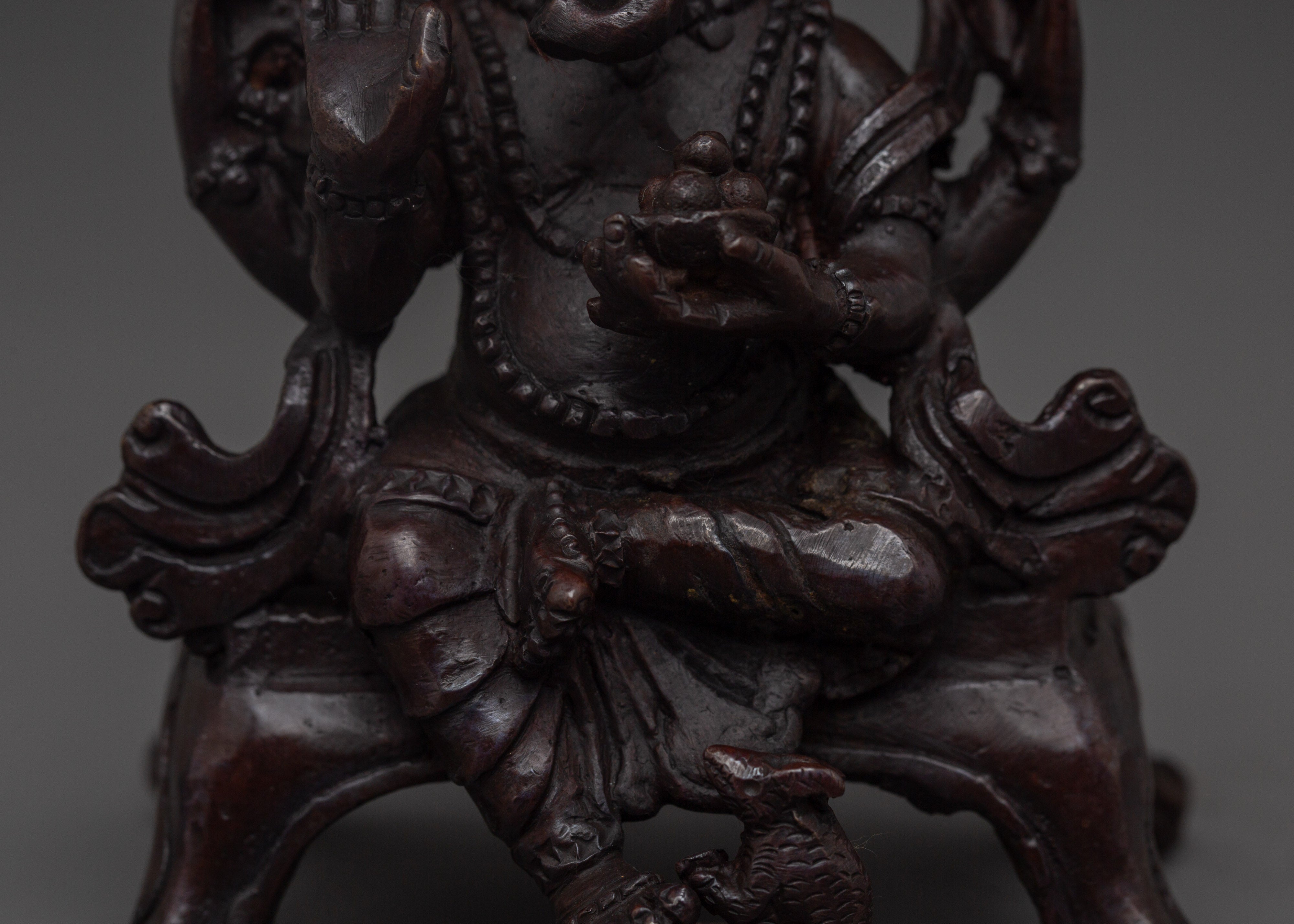 Handcrafted Statue of Lord Ganesha | Oxidized Copper Ganesh Idol