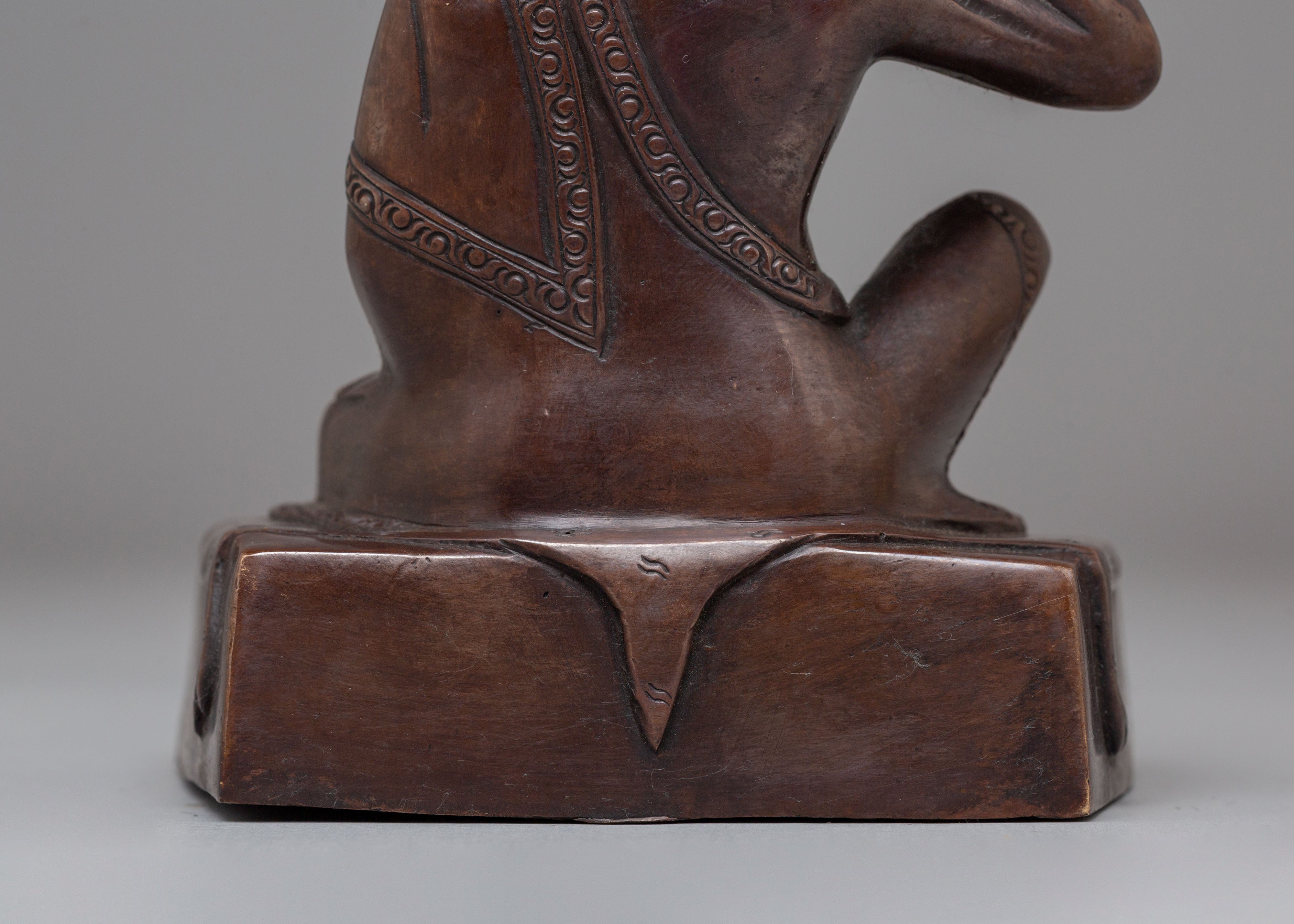 Handmade Jetsun Milarepa Tibetan Yogi Statue | Spiritual Inspiration and Devotion