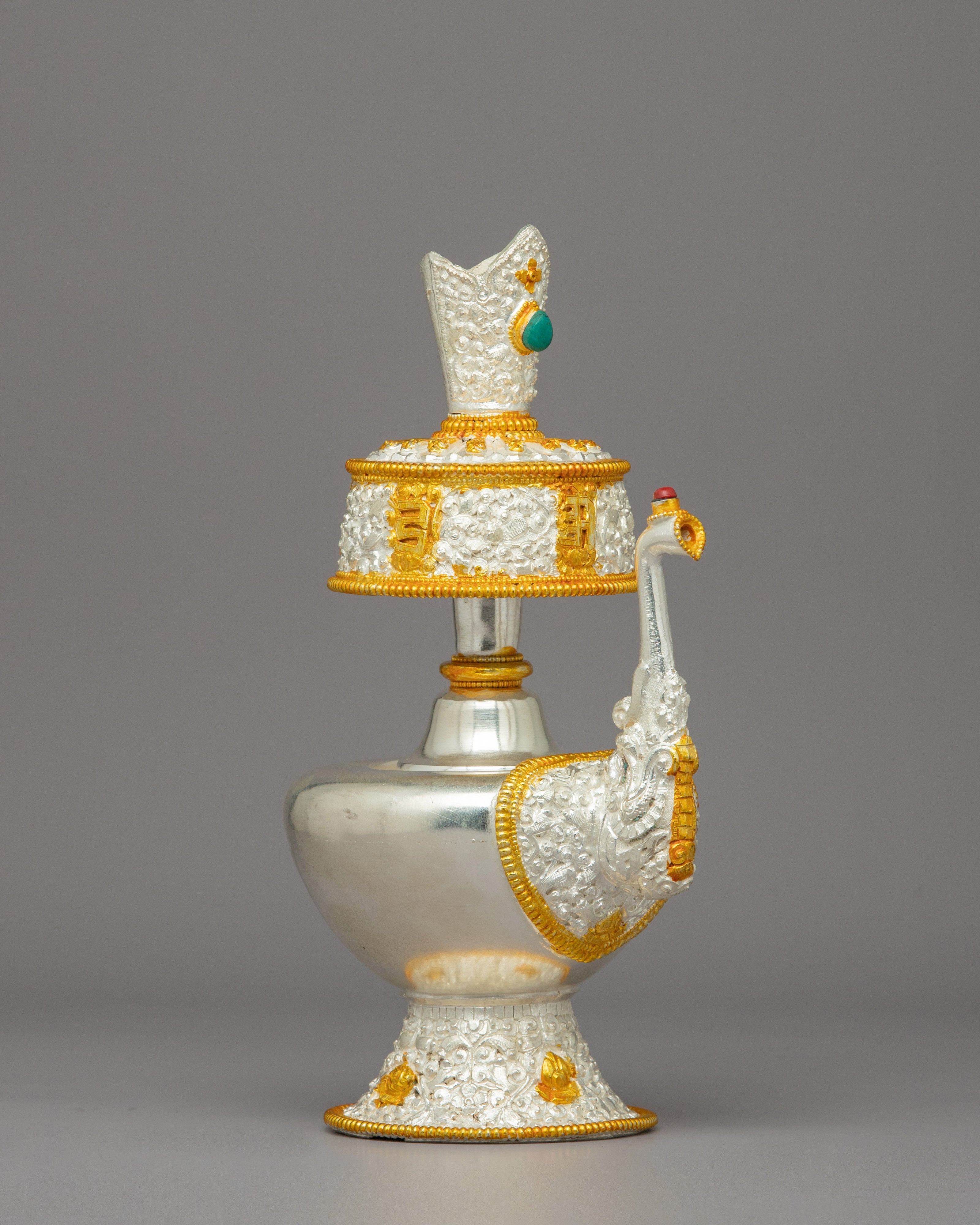 Handmade Tibetan Bhumba | Buddhist Ritual Vase Bhumpa