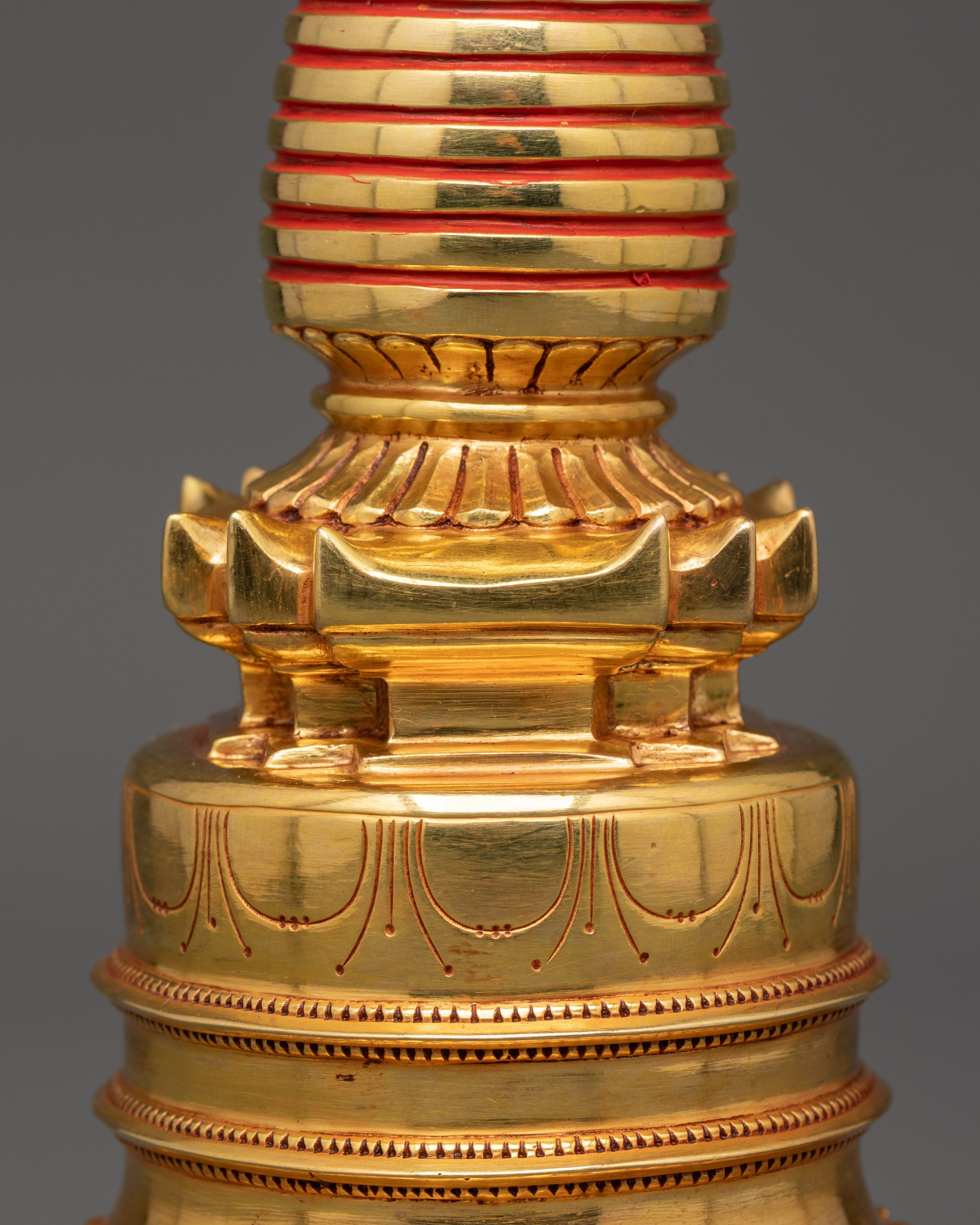 Tibetan Buddhist Stupa Shrine Decor | Symbol of Enlightenment and Purity