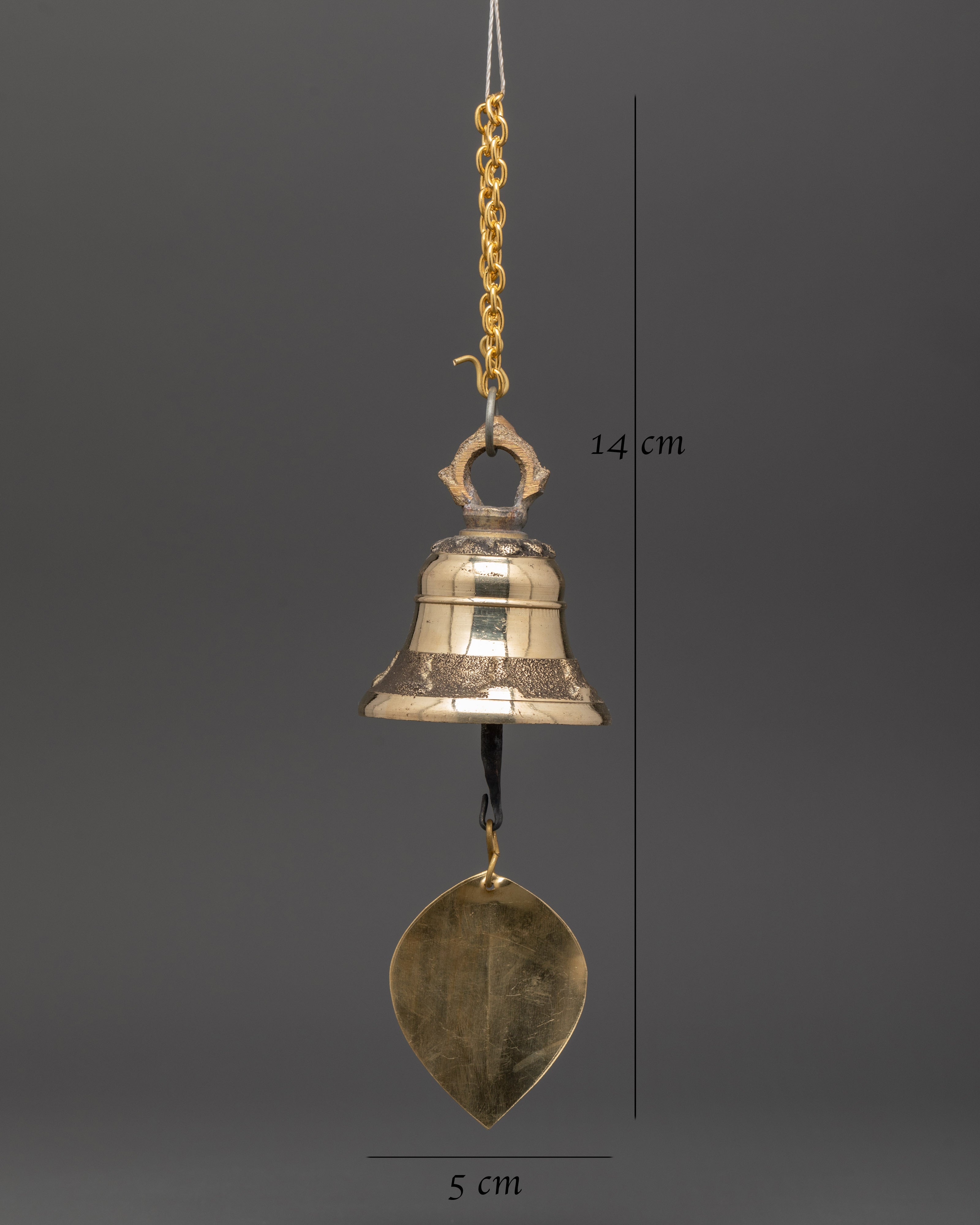 Tibetan Sacred Hanging Bell | Bronze Meditation and Ritual Bell