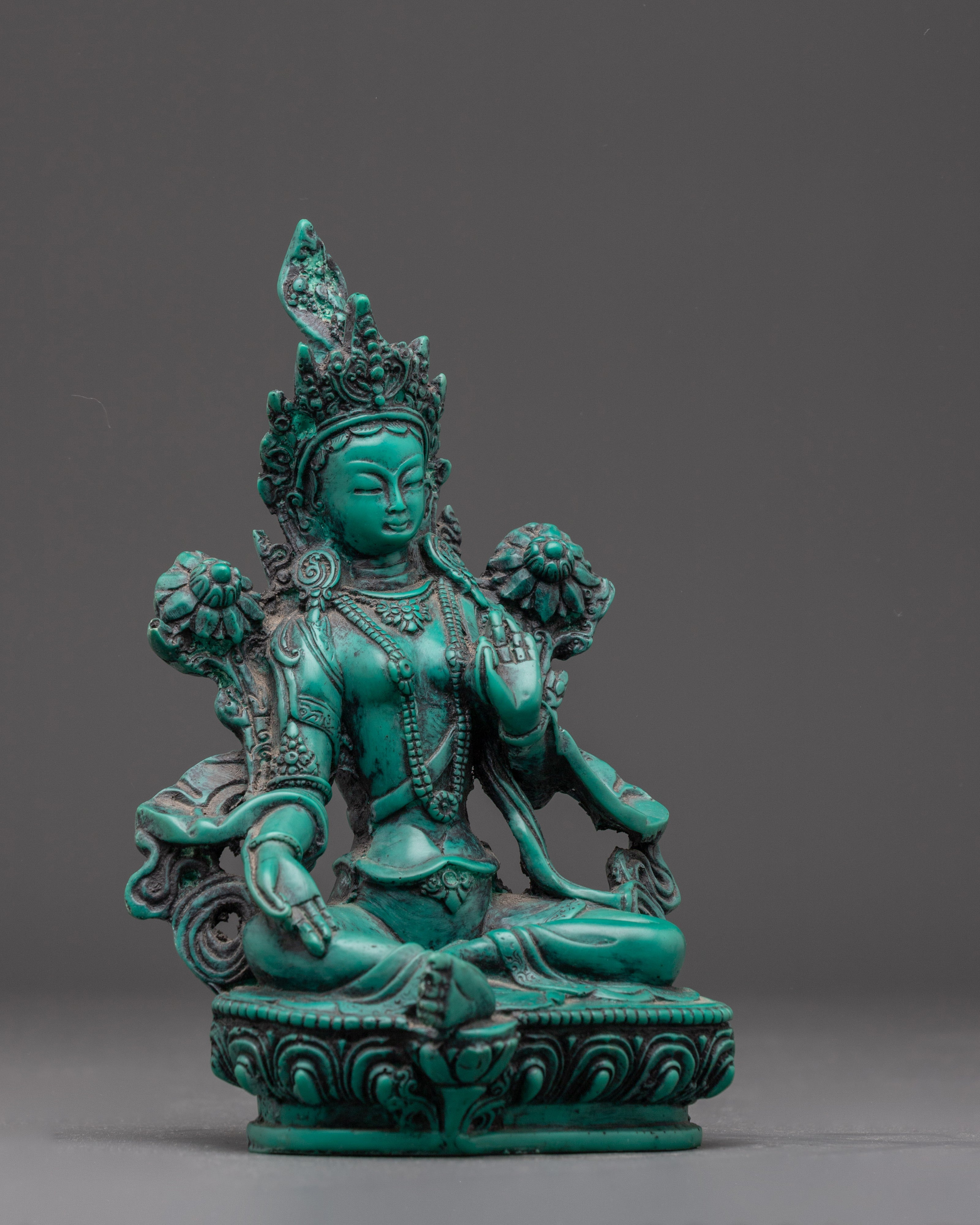 Spiritual Green Tara sculpture | Tibetan Goddess Tara Statue