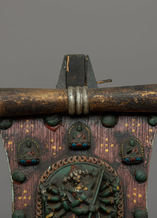 Wooden Chakrasamvara Thangka | A Sacred Buddhist Artwork