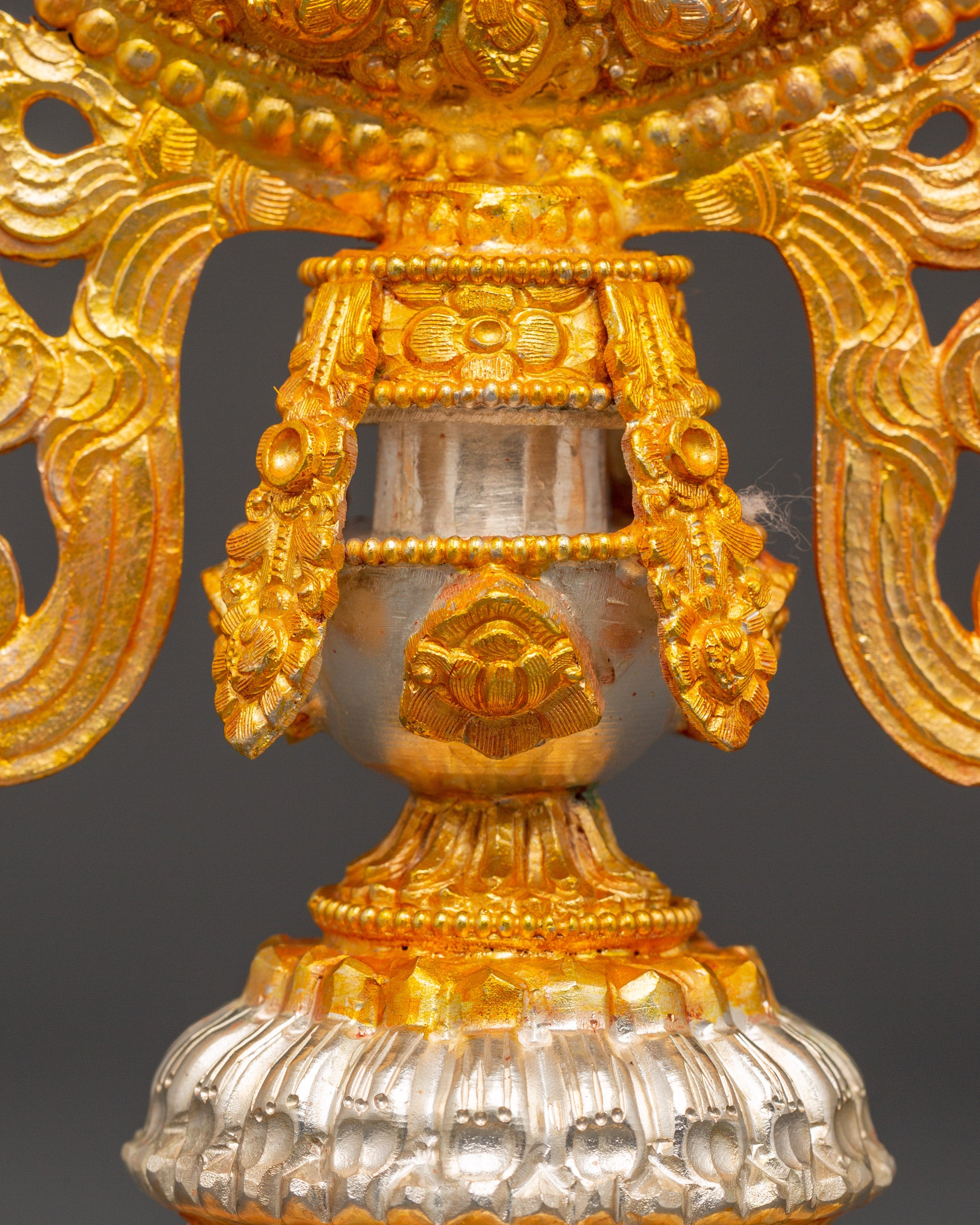Tibetan 8 Auspicious Signs Set | Gold Buddhist Ashtamangala Symbols