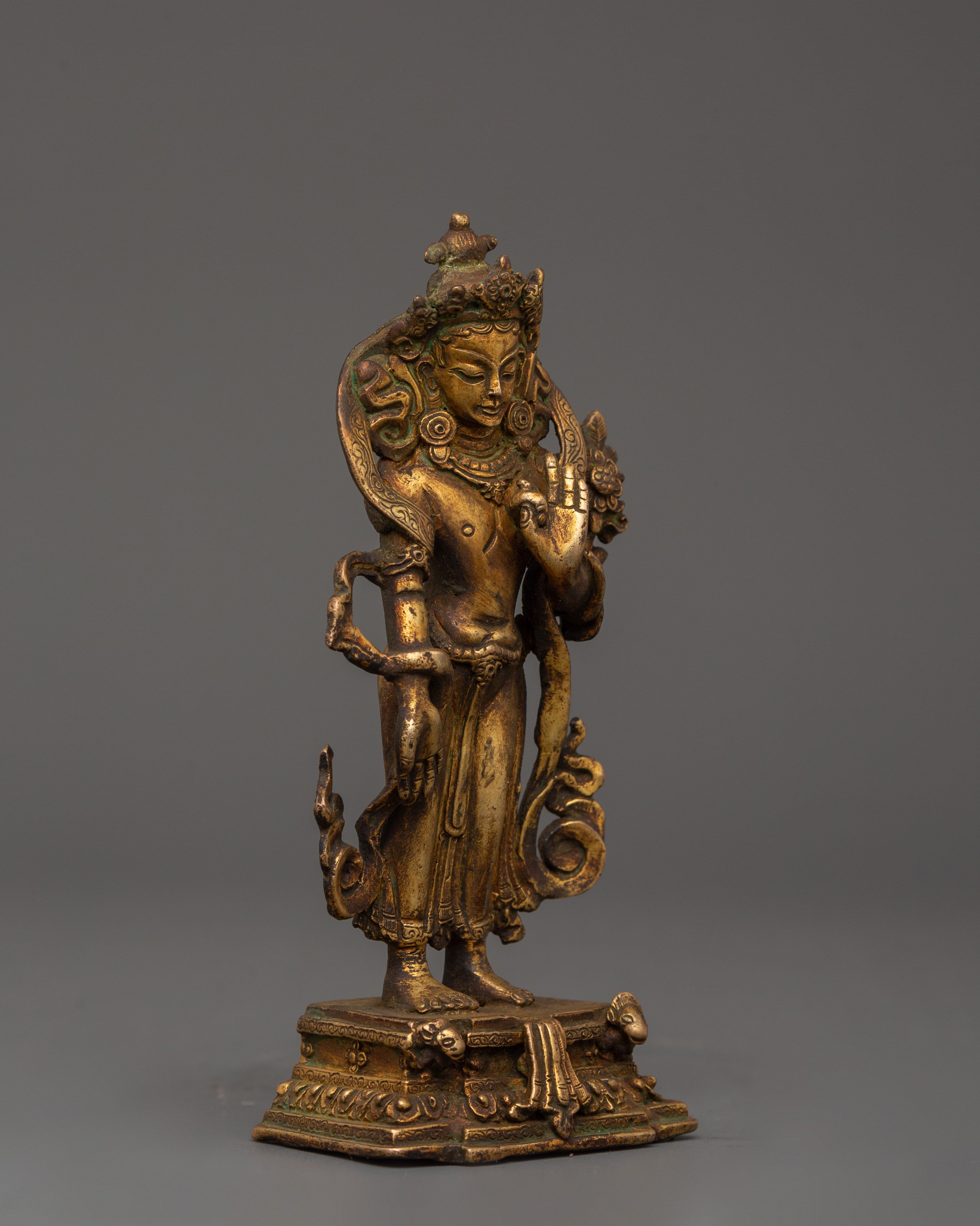 Standing Lokeshwor Handmade Statue | Symbol of Compassion and Protection