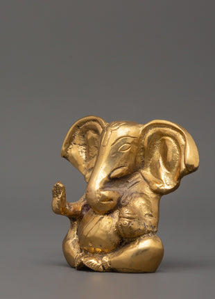 Lord Ganesh Brass Statue | Spiritual Blessings for Prosperity and Success