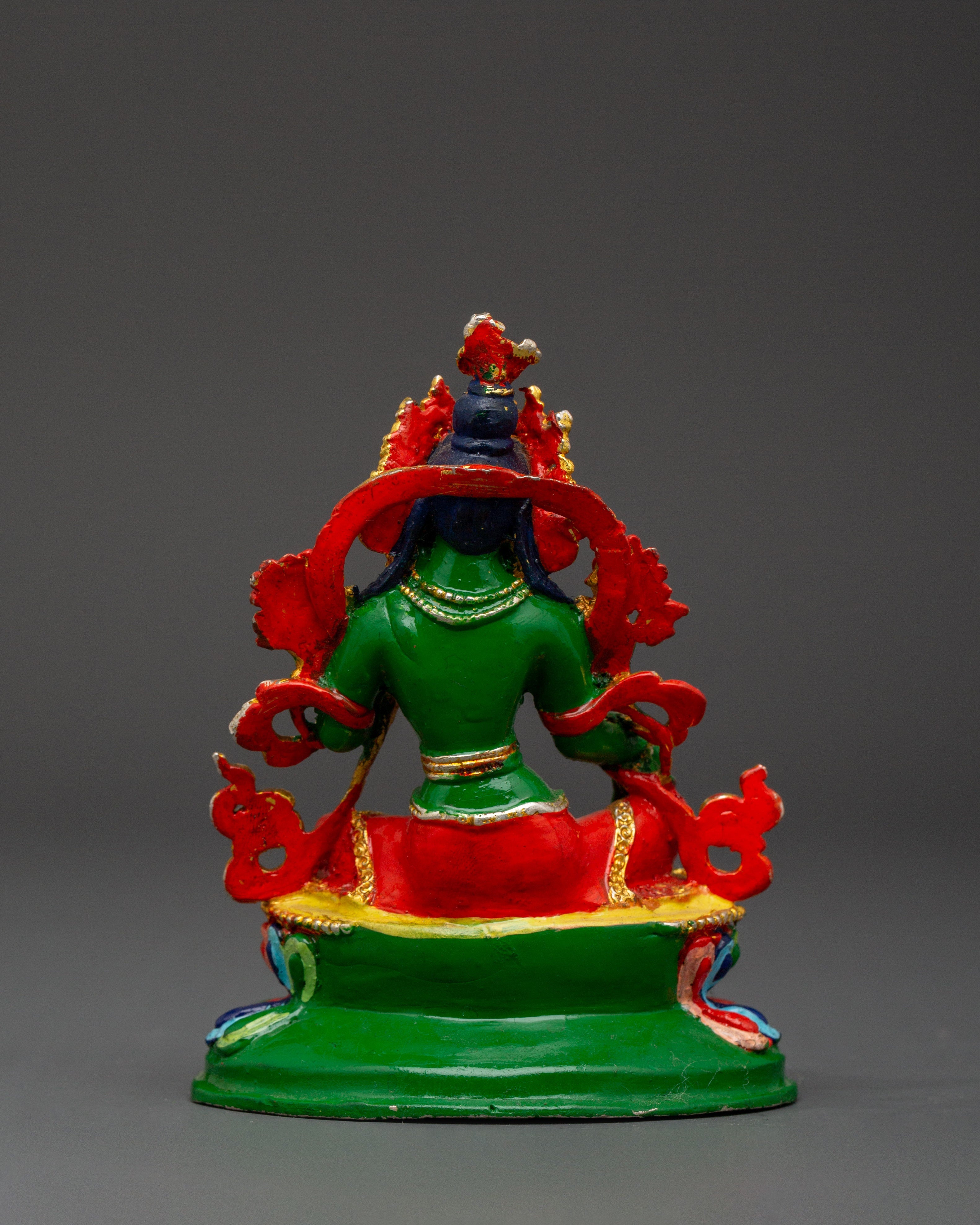 Copper Green Tara Sculpture | Altar Home Decor