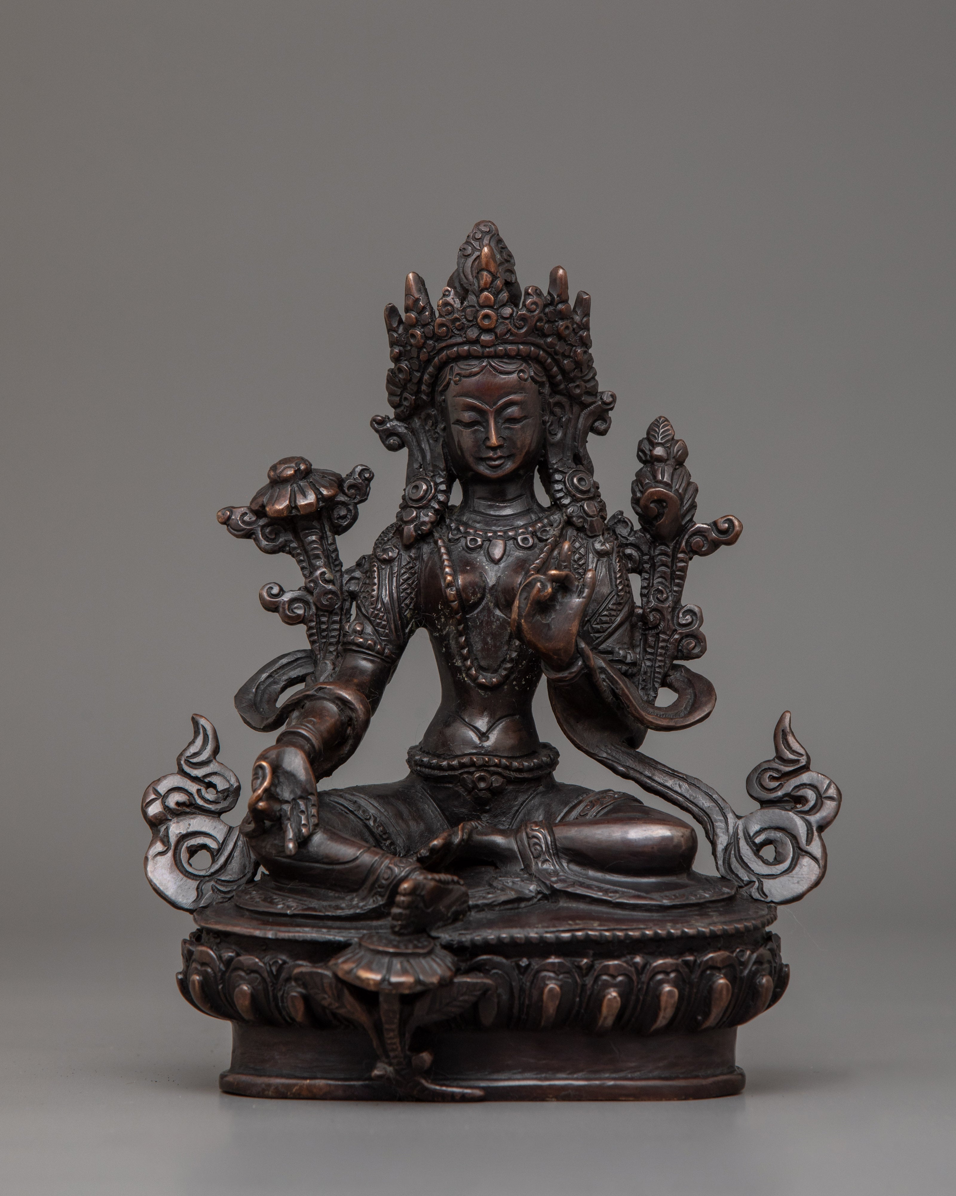 green-tara-tibetan-goddess-sculpture