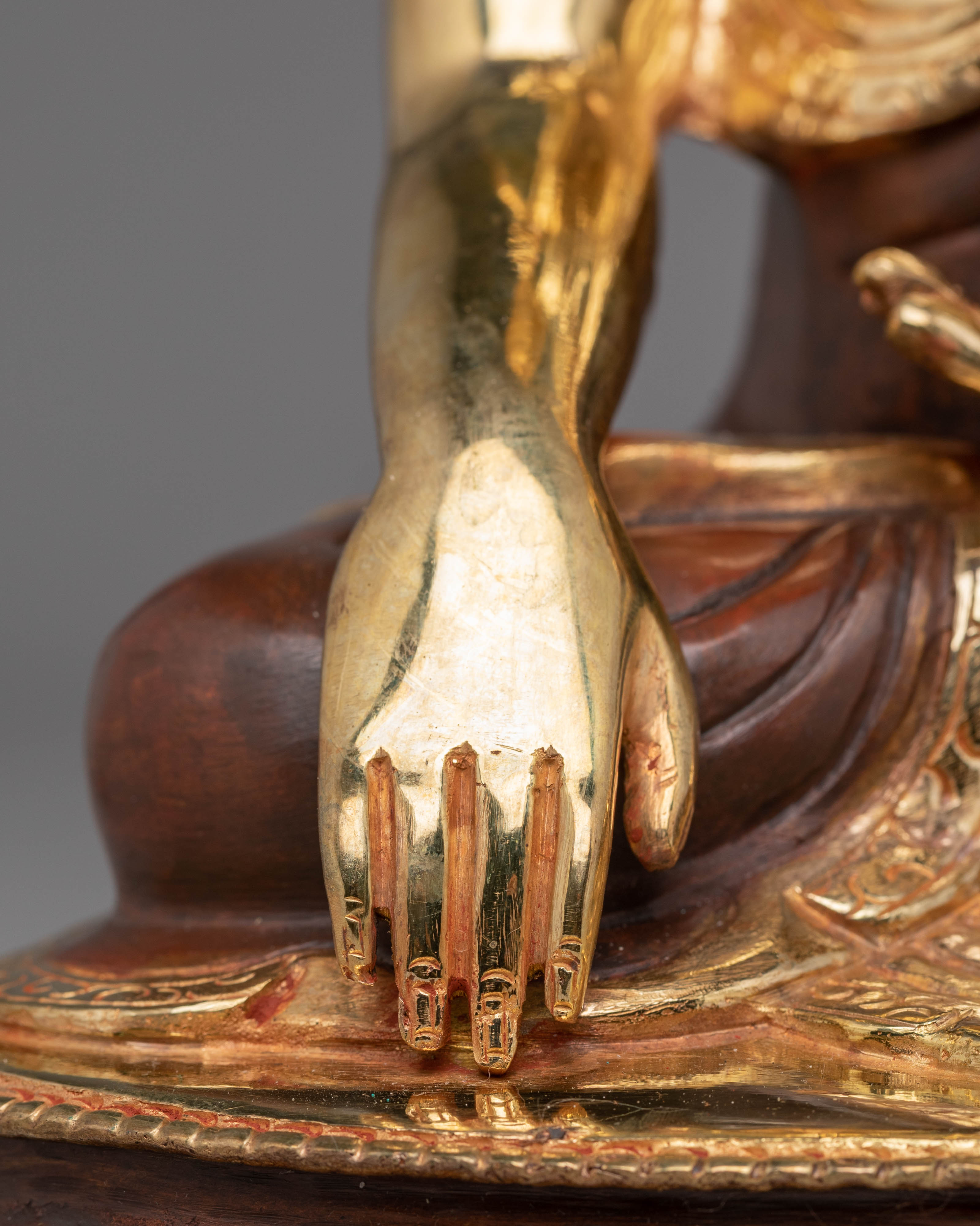 Handmade Copper Statue of Shakyamuni Buddha | Symbol of Enlightenment