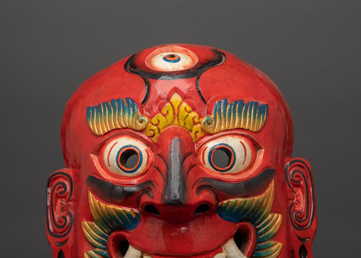 Mask Rackee Lakhe Mask | A Powerful Symbol of Protection