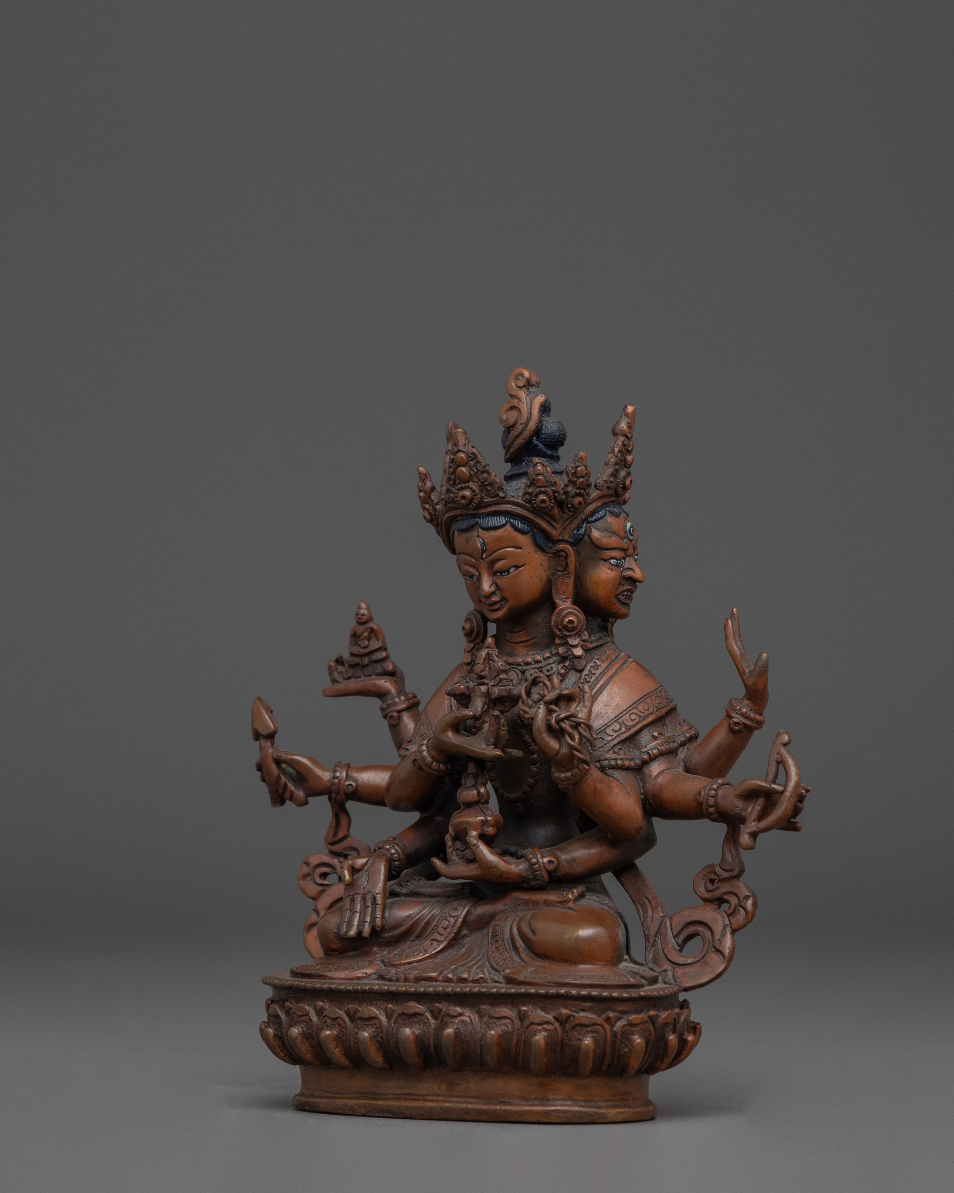 Oxidized Copper Namgyalma Statue | Symbol of Longevity and Prosperity