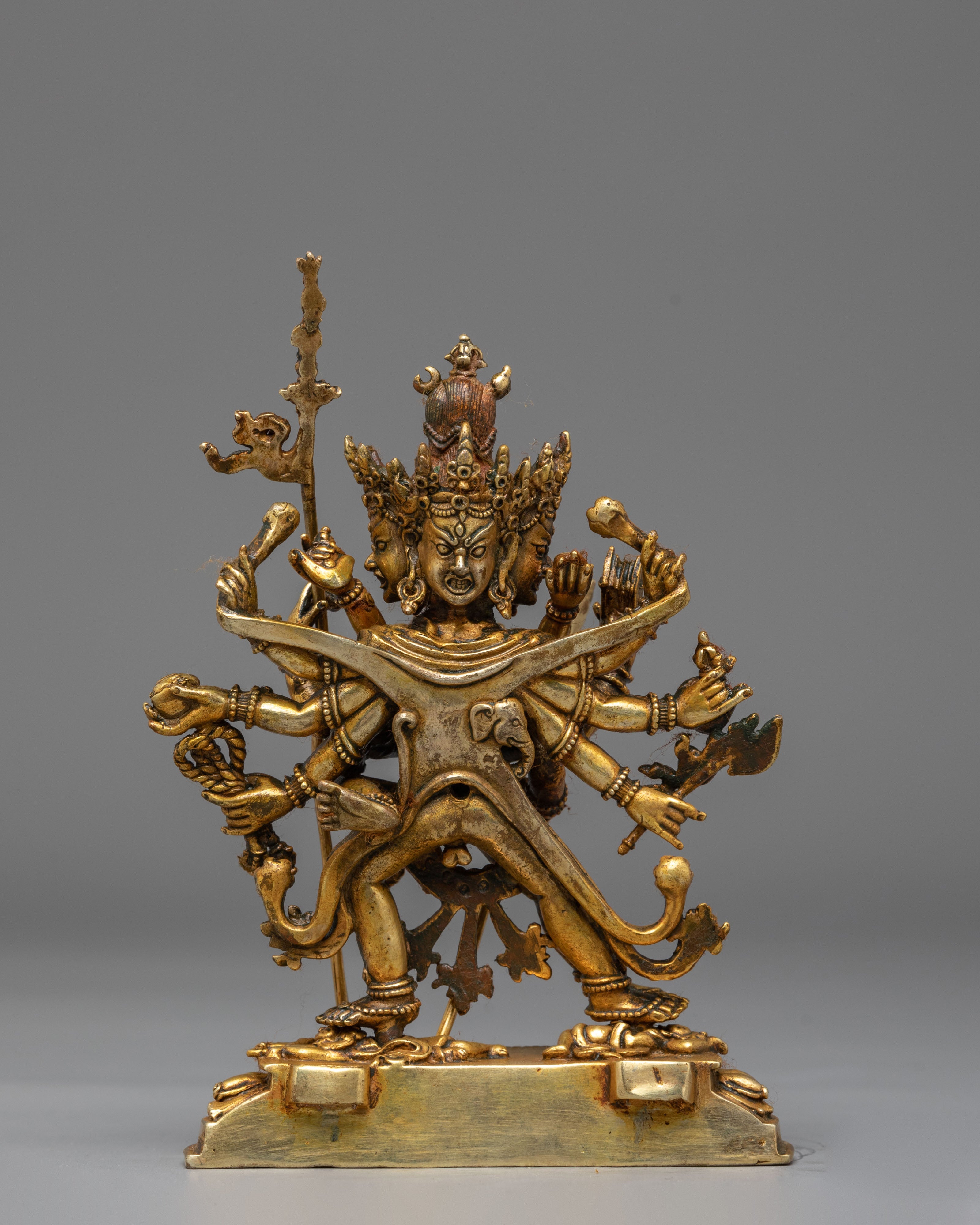 Statue of Tantric Deity Chakrasambhara | Handmade Buddhist Sculpture