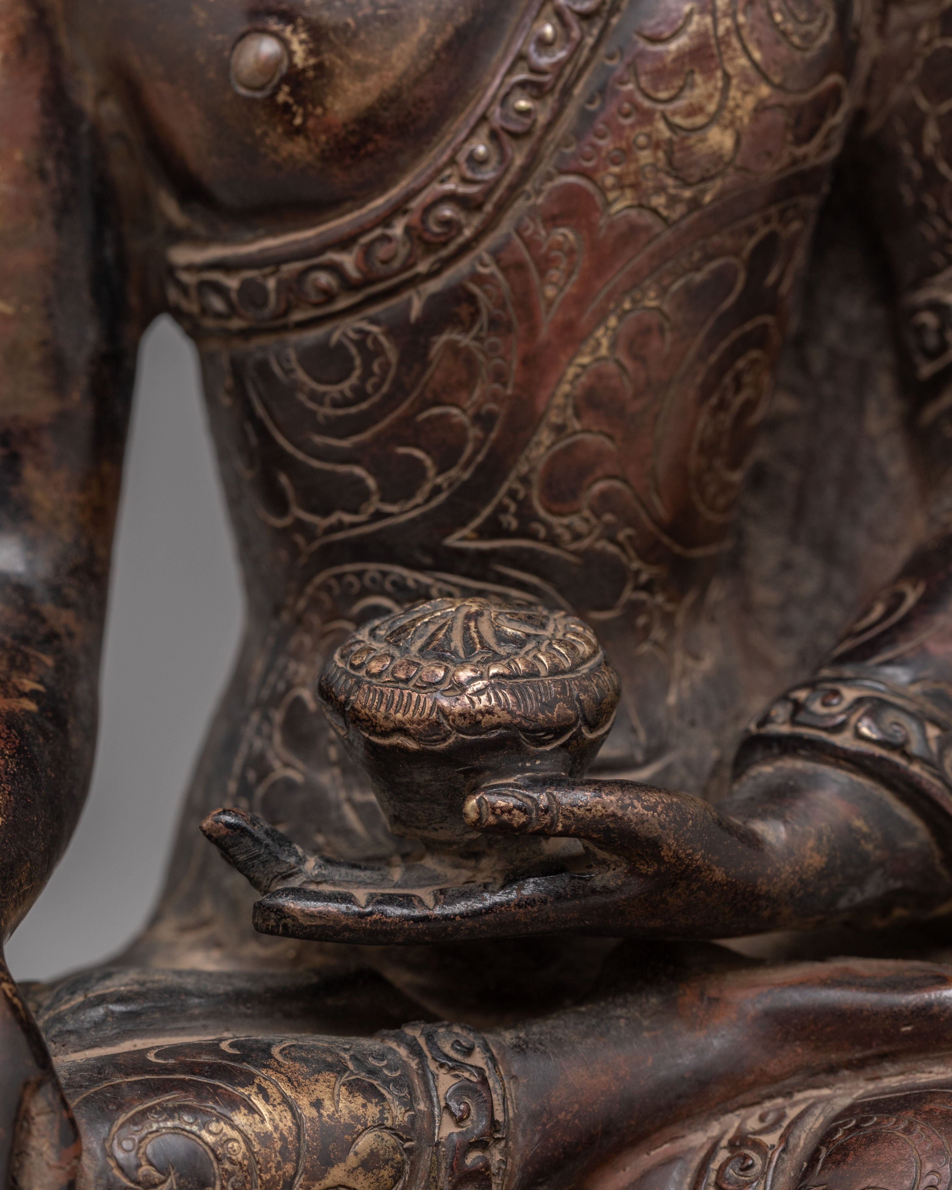 Tibetan Shakyamuni Buddha Wisdom Statue | Handcrafted Sculpture for Meditation