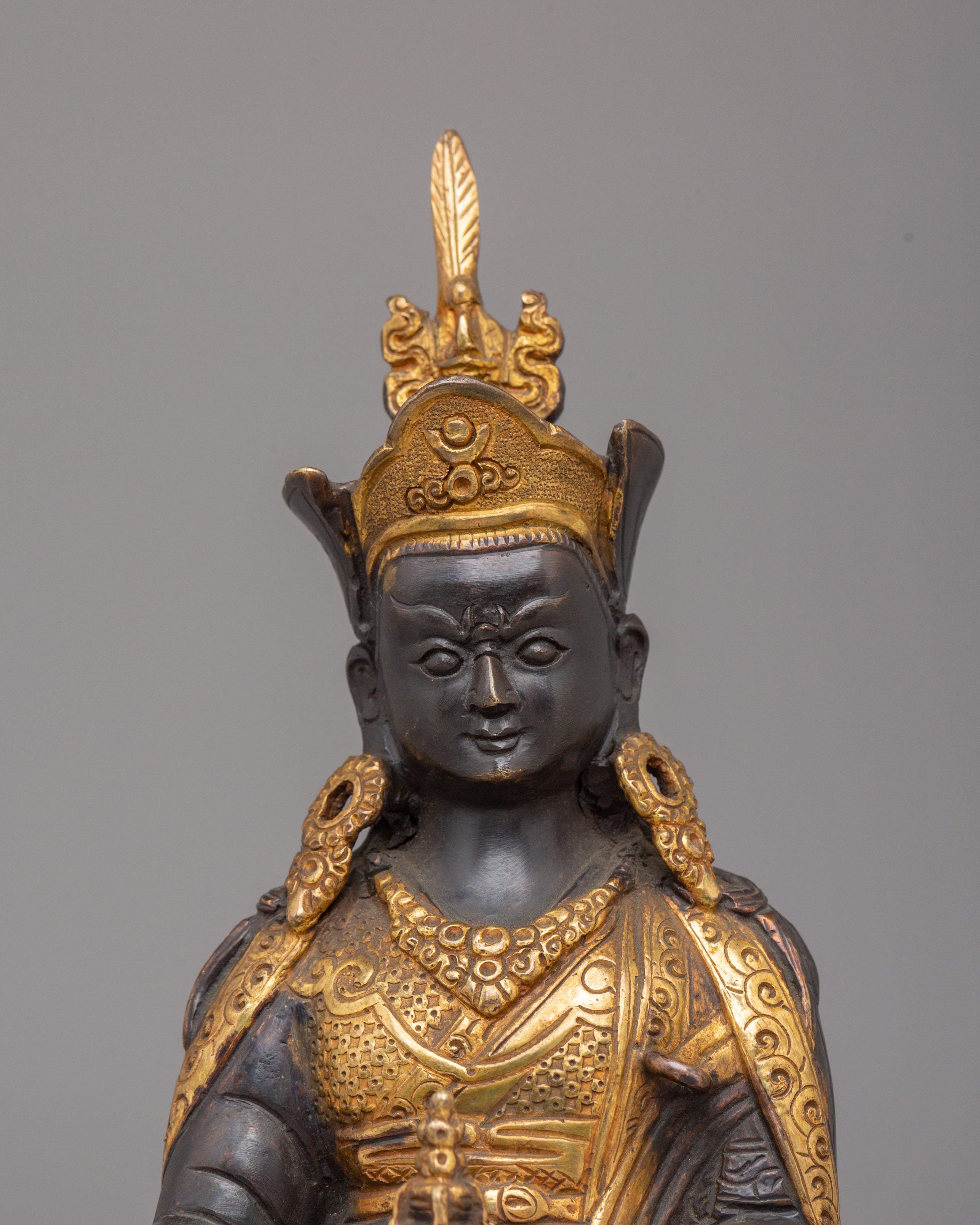 Padmasambhava Sacred Statue | Handcrafted Tibetan Buddhist Art