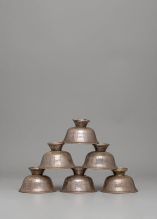 85% Silver Offering Bowls Set | Perfect for Tibetan Buddhist Altars