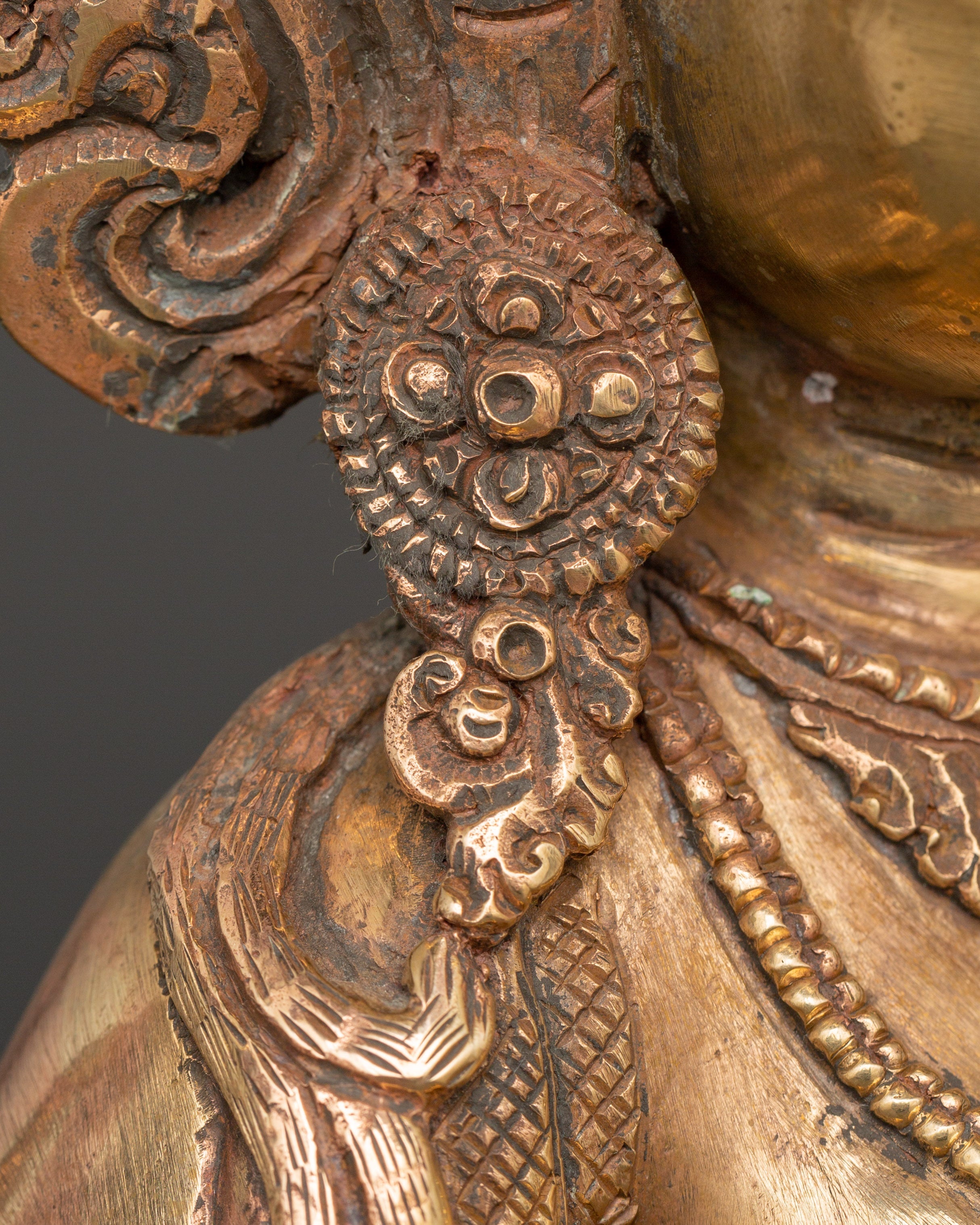 Saraswati Goddess Statue in Copper | Wisdom Deity Sculpture