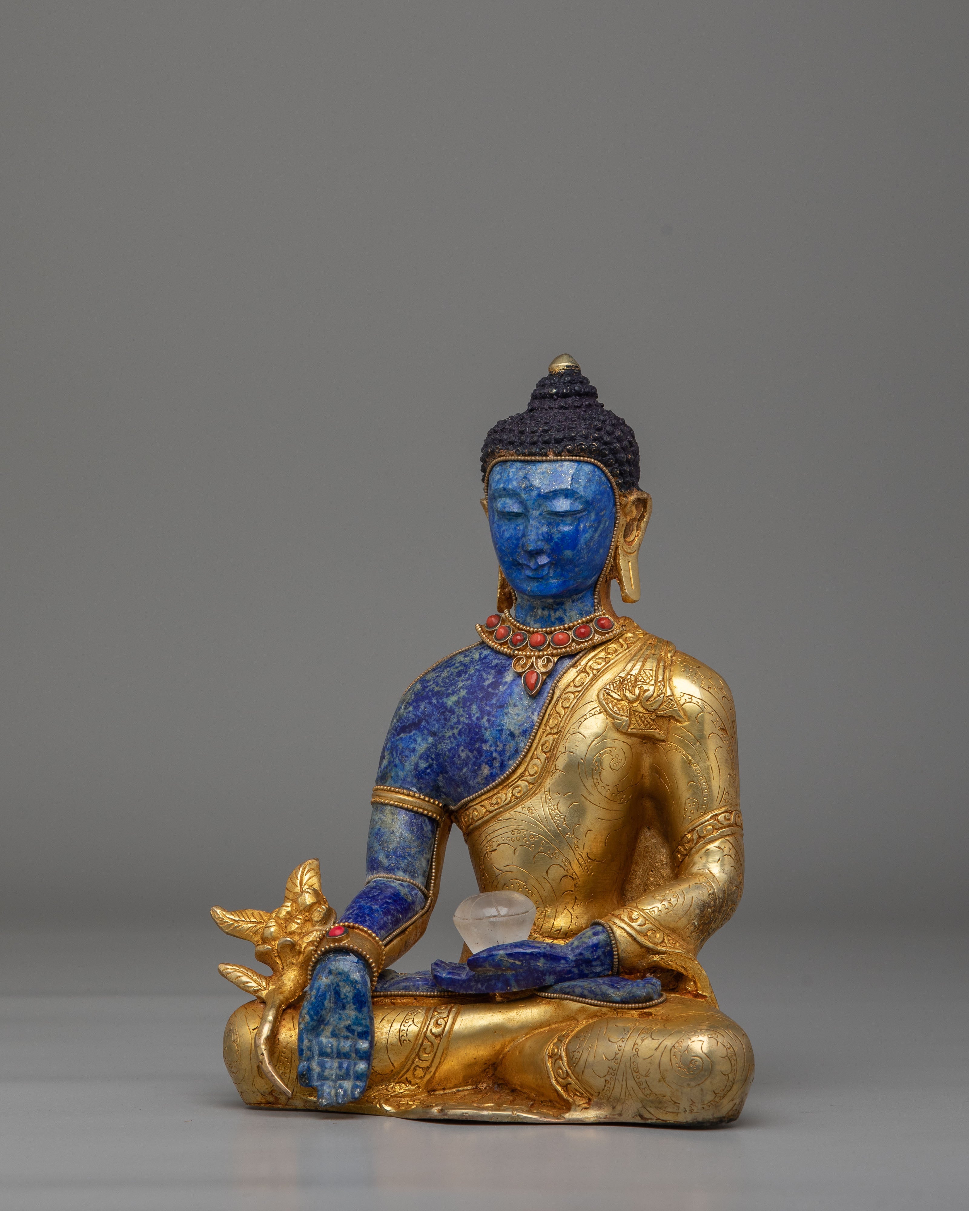 Sacred Tibetan Medicine Buddha Statue | Healing Buddha Artwork for Meditation