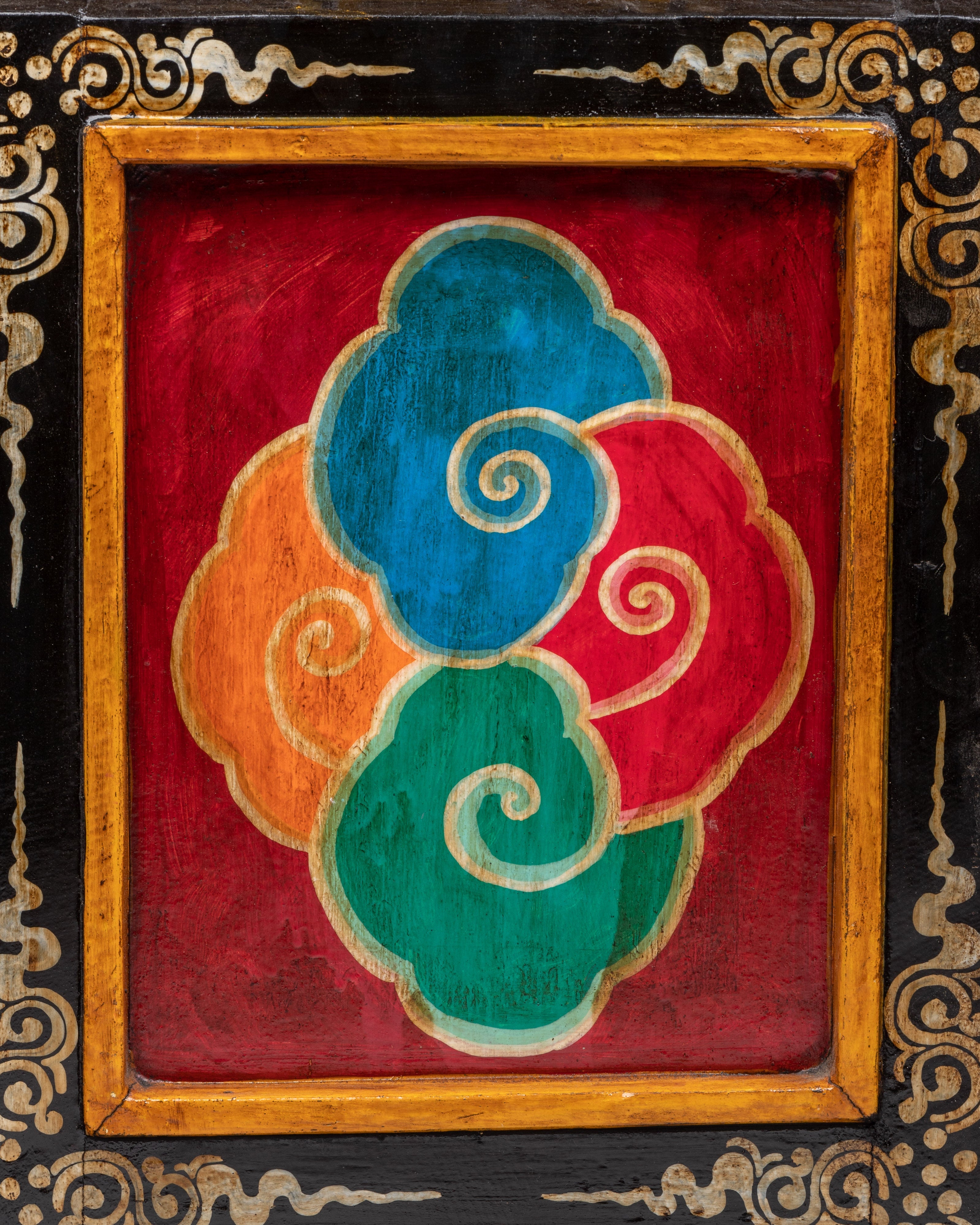 Tibetan Cabinet with Door | Buddhist Altar Storage