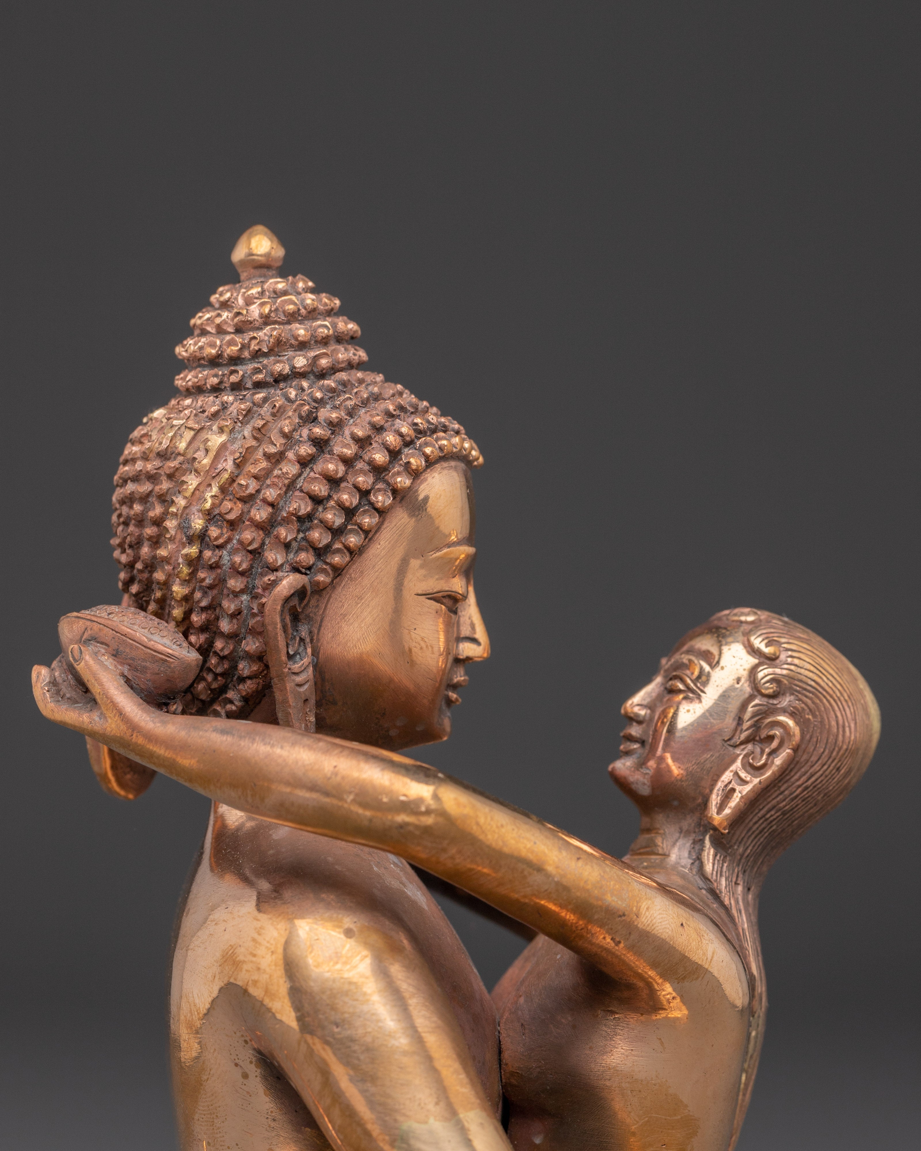 Samantha Bhadra with consort statue | Symbol of Enlightenment