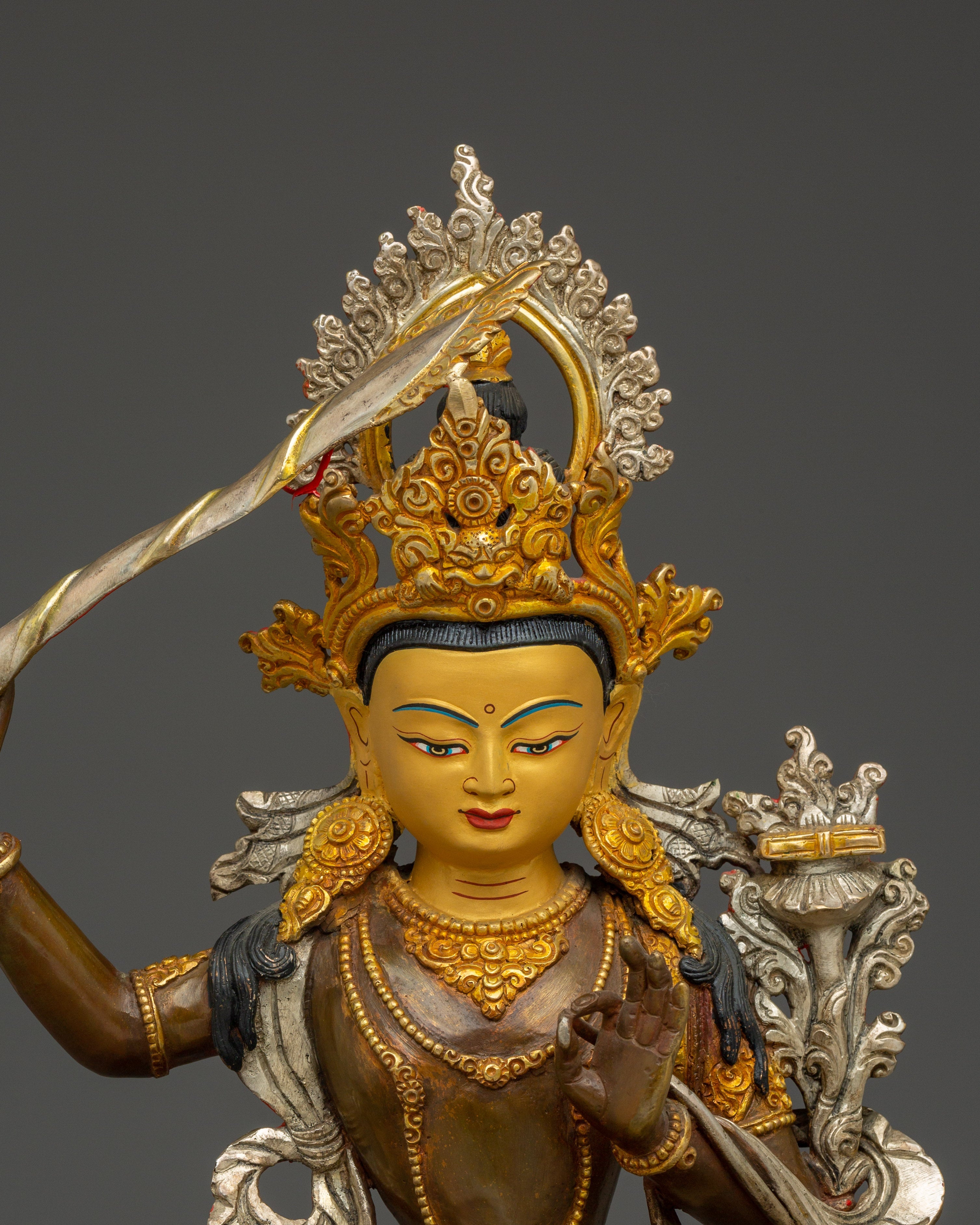 Prajna Bodhisattva Manjushri statue | Wielder of the Flaming Sword