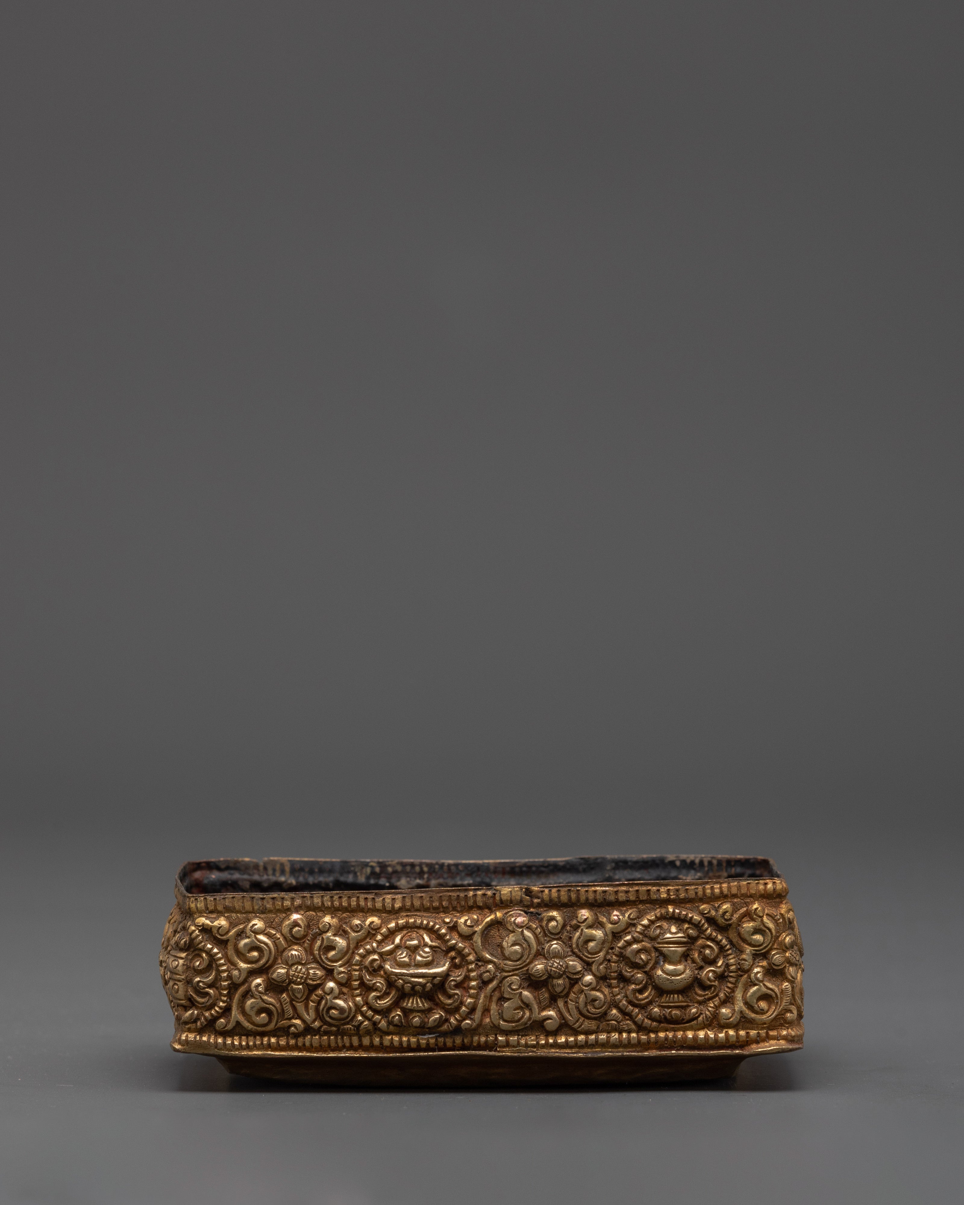 Decorative Gold Plated Keepsake Box | Elegant Copper Jewelry and Trinket Storage