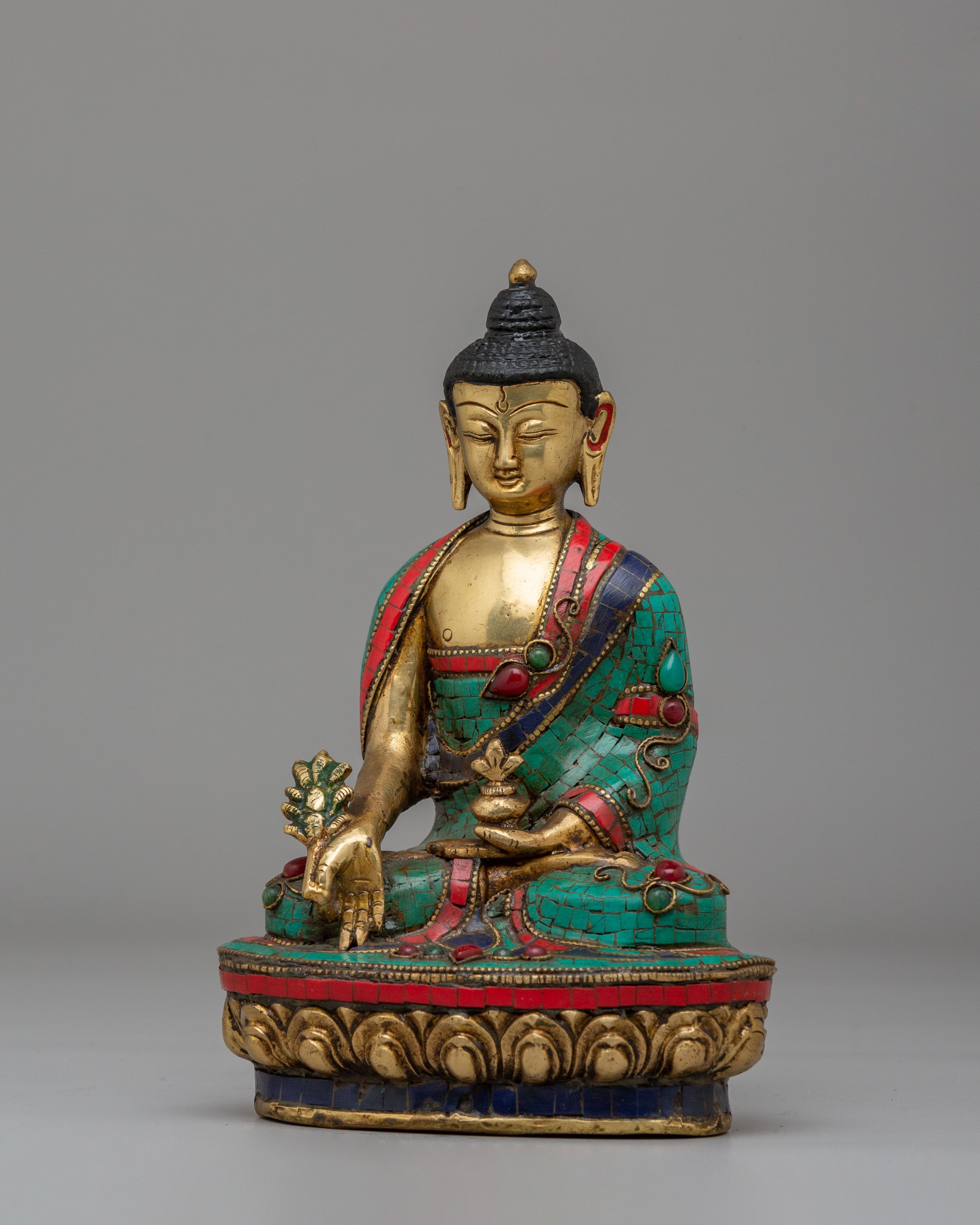 Traditional Medicine Buddha Deity Statue | Healing Symbolism