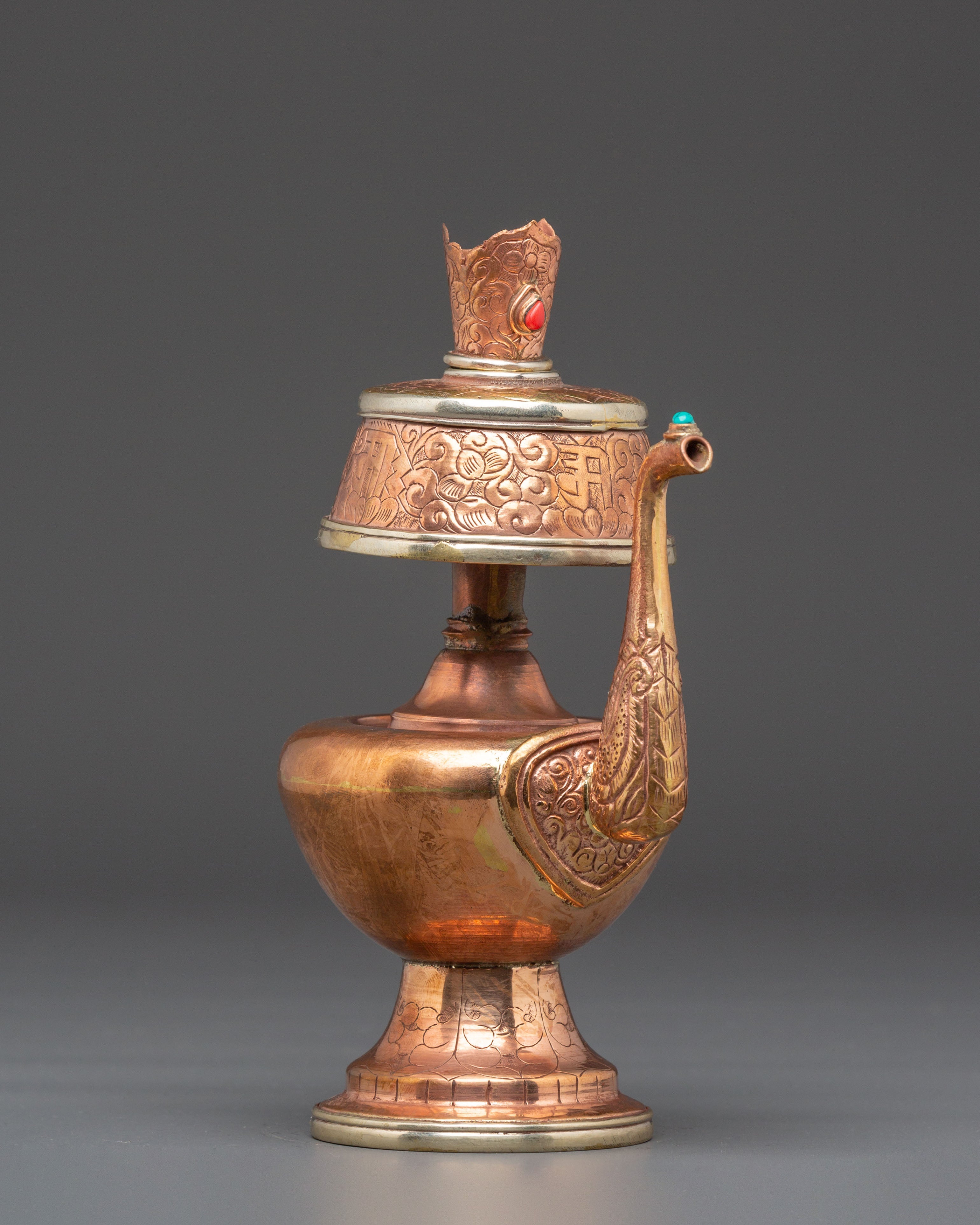Copper Bhumba for Offerings | Sacred Buddhist Ritual Vase