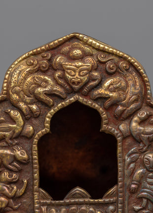 Exquisite Buddhist Ghau Box | Tibetan Prayer Box for Rituals and Spiritual Use