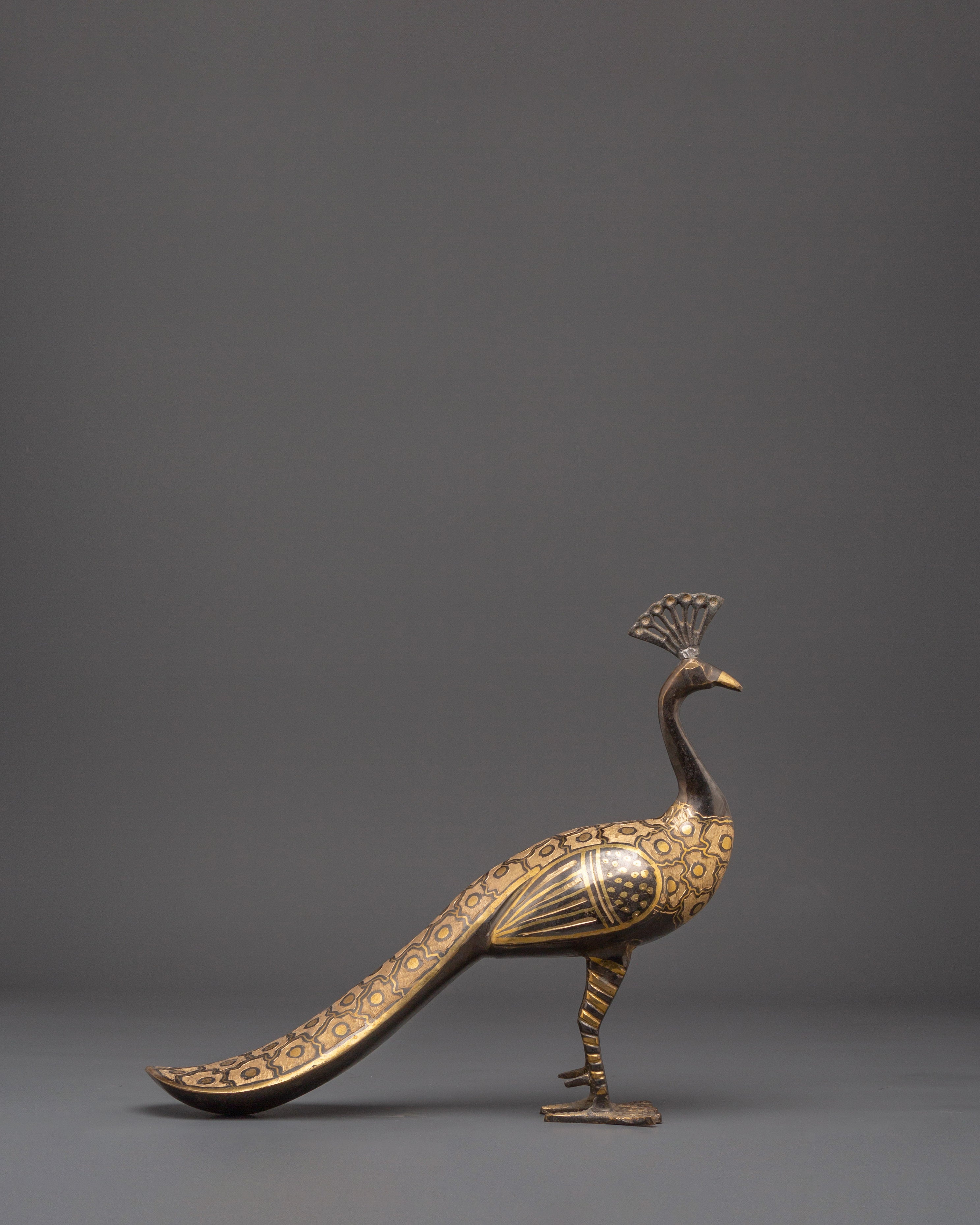 Brass Peacock Set for Decor | Elegant Peacock Decor for Home