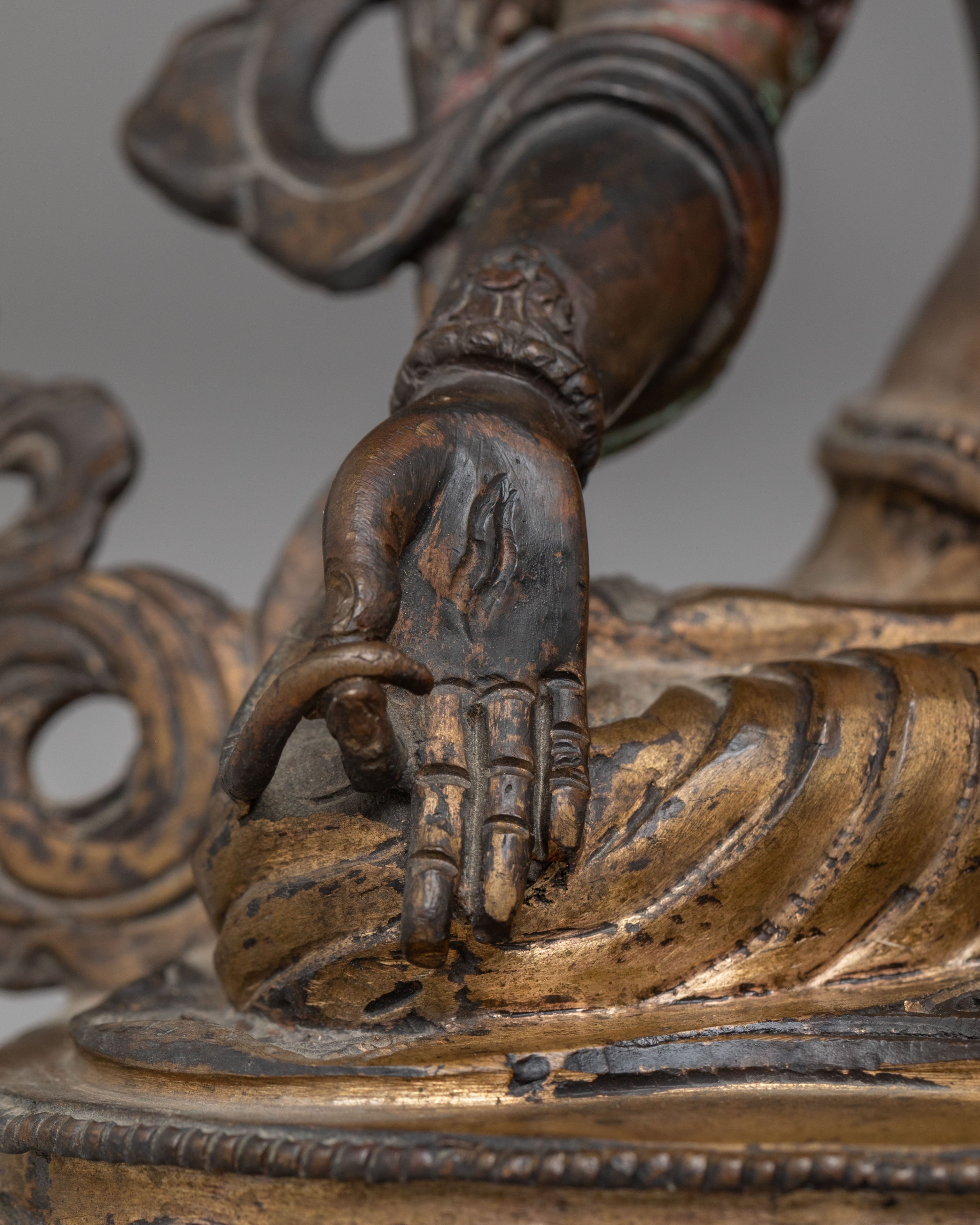 Handmade White Tara Sacred Statue | Tibetan Buddhist Healing Deity