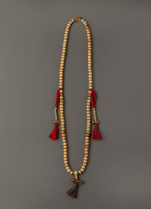Tibetan Mala Beads with Bronze Vajra