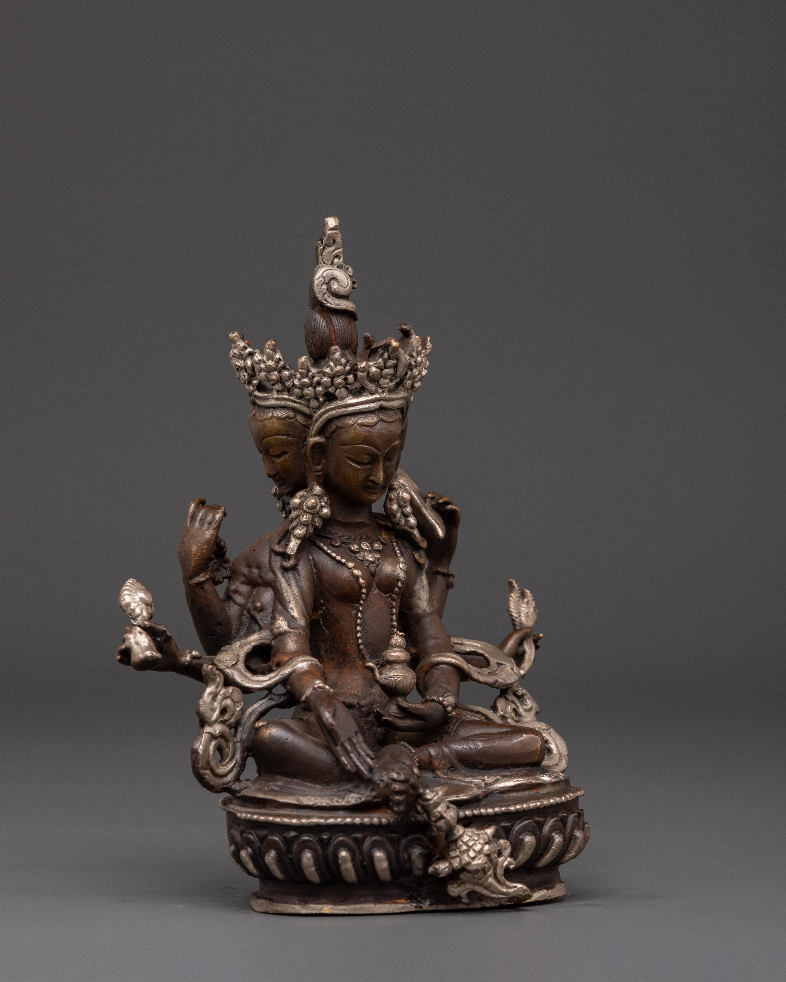 Sacred Wealth Goddess Vasudhara Statue | Buddhist Deity of Prosperity and Abundance