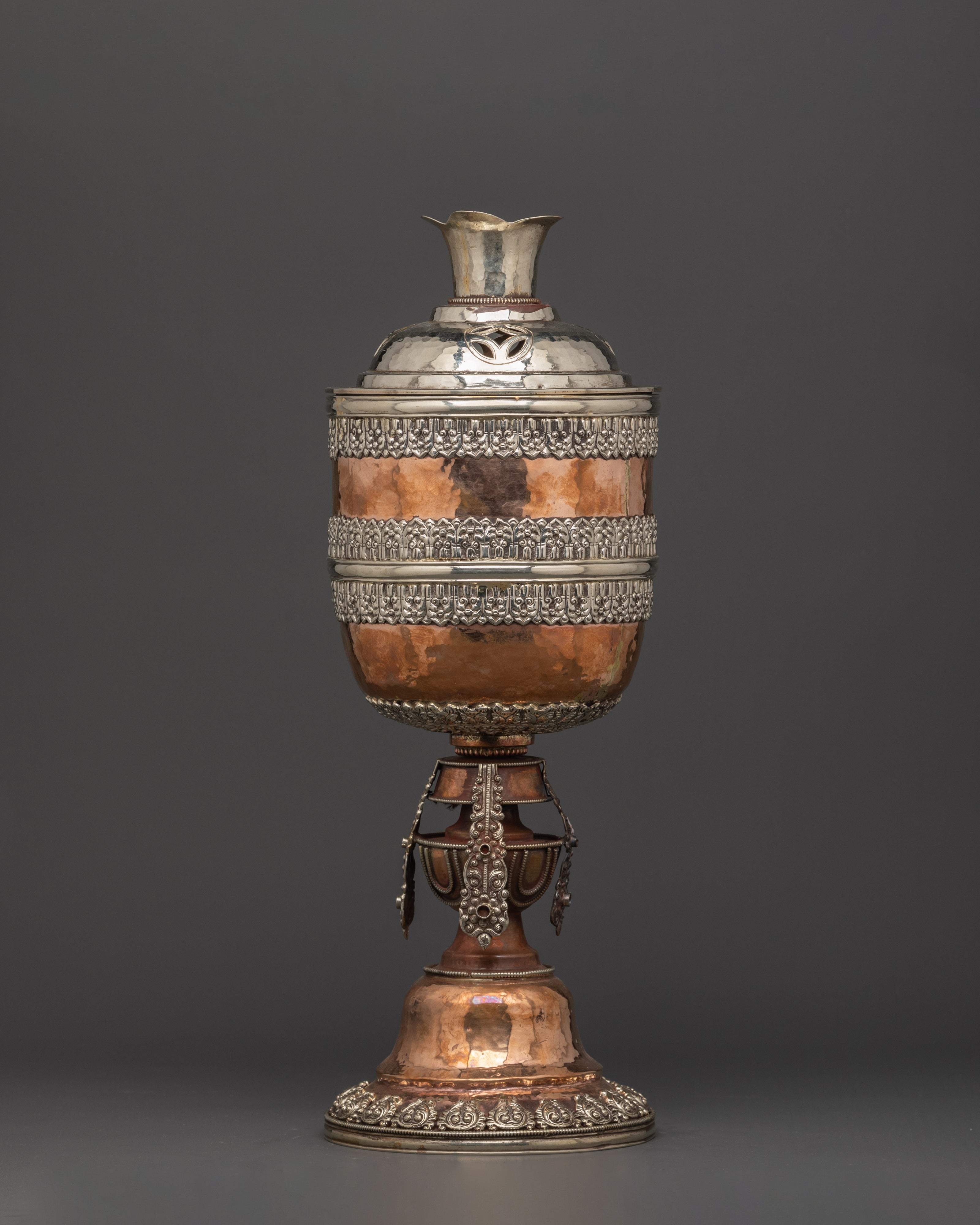 Traditional Tibetan Incense Burner | Handcrafted Copper Tool for Ritua