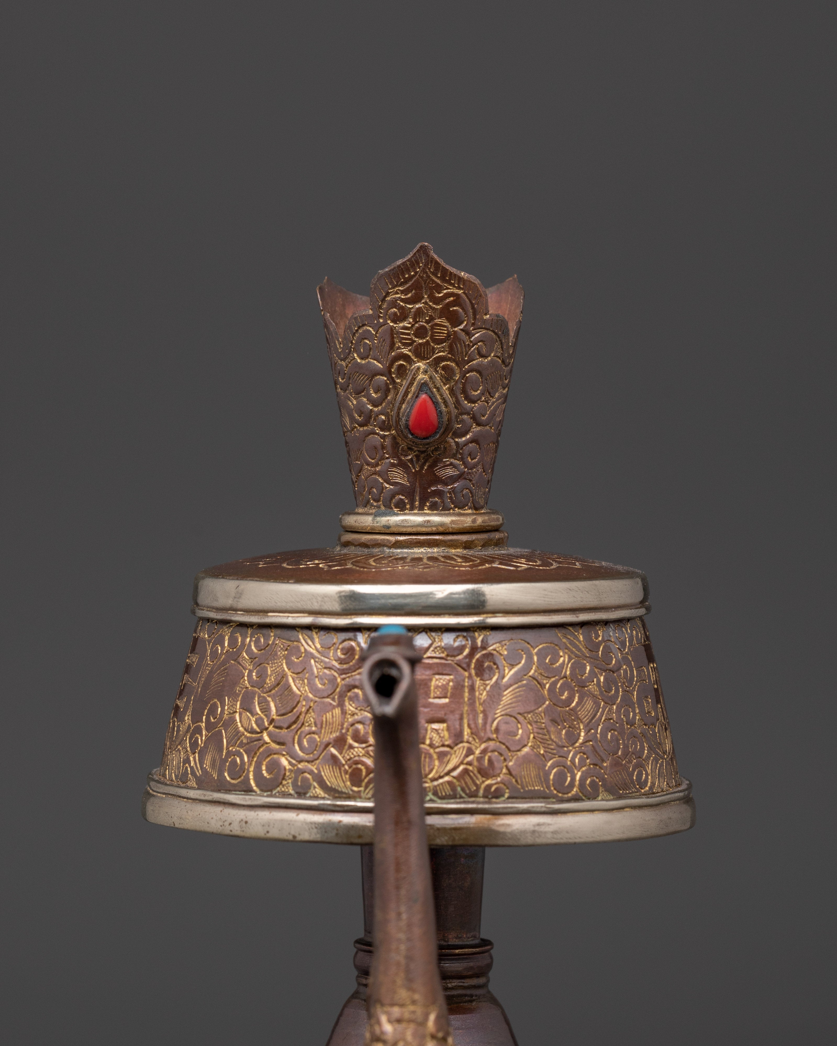 Buddhist Purification Bumpa Vase | Tibetan Ritual Copper Vessel