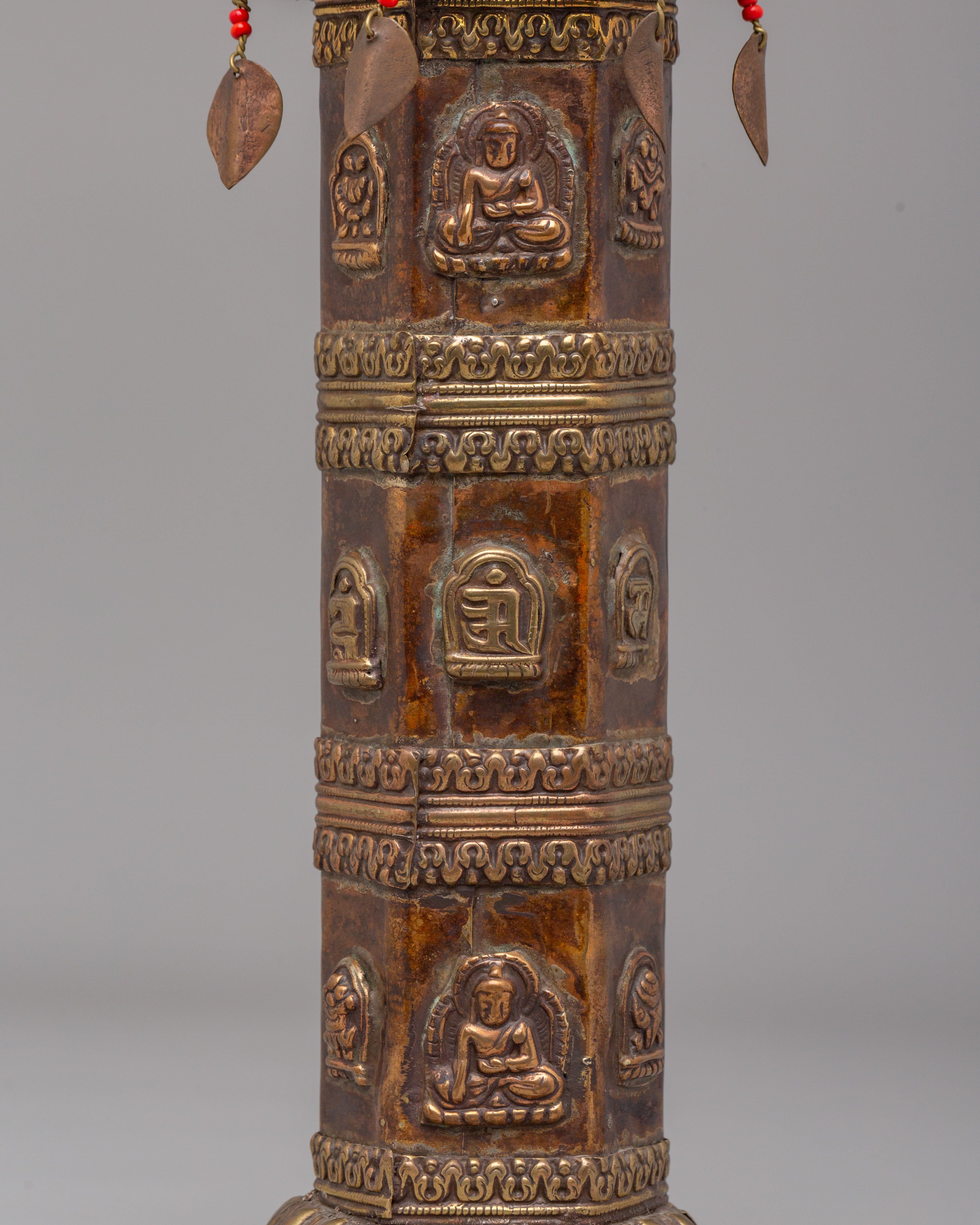 Himalayan Carved Incense Burner Pair | Ritual & Meditation Offering Vessels