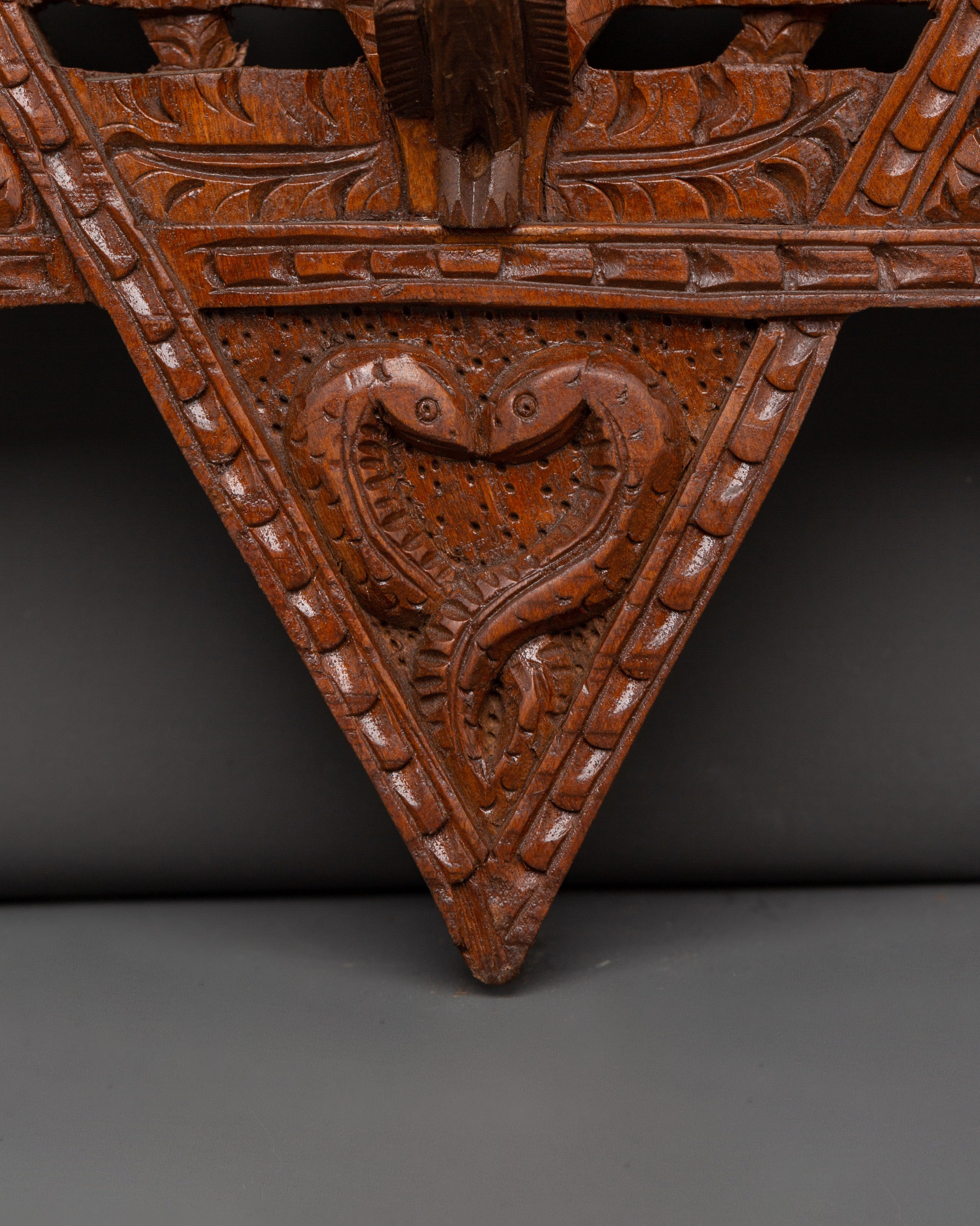 Traditional Star Peacock Wall Art | Hand Carved Wooden Wall Decor