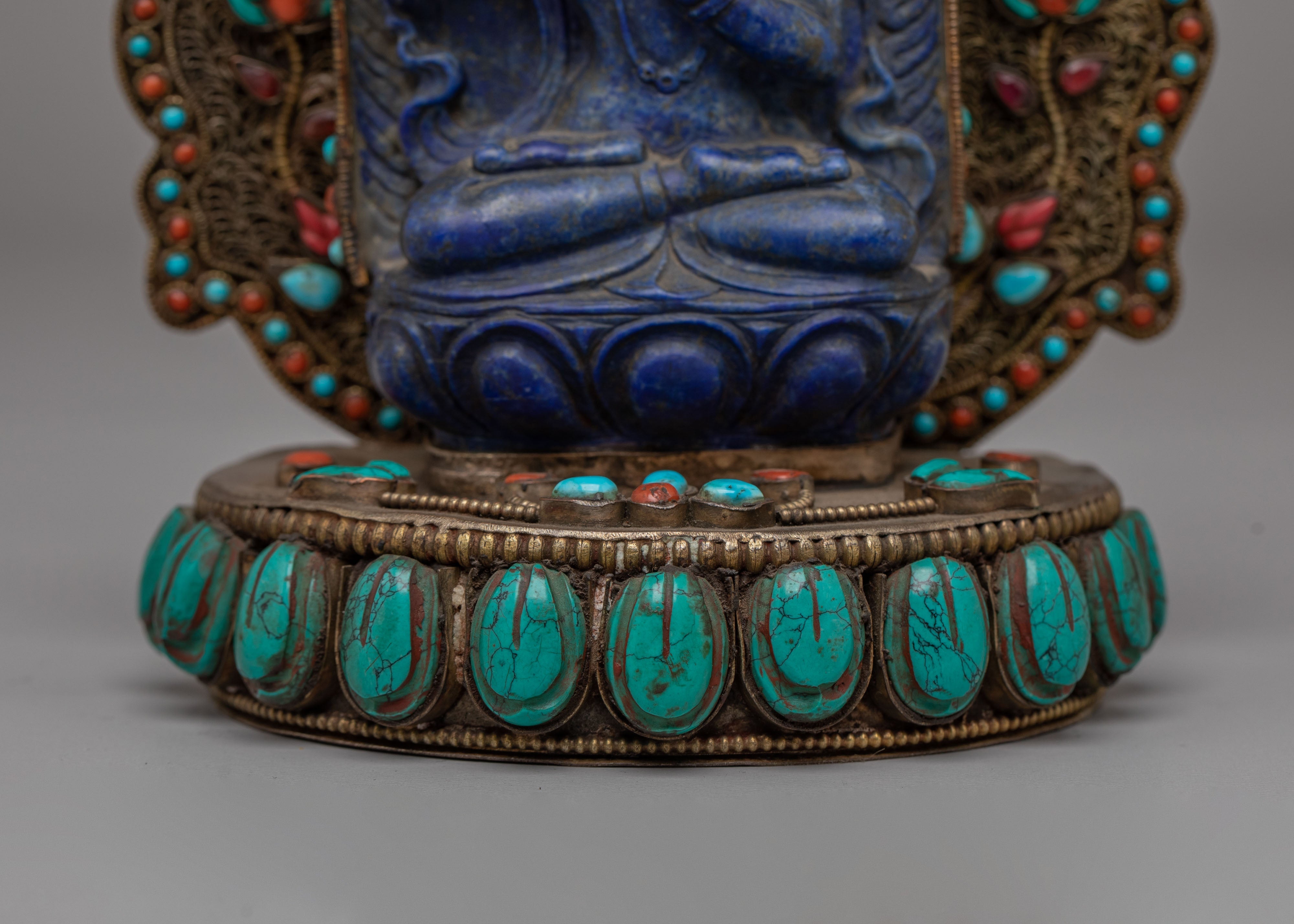 Himalayan Sacred Manjushri Statue | Traditional Buddhist Deity of Wisdom