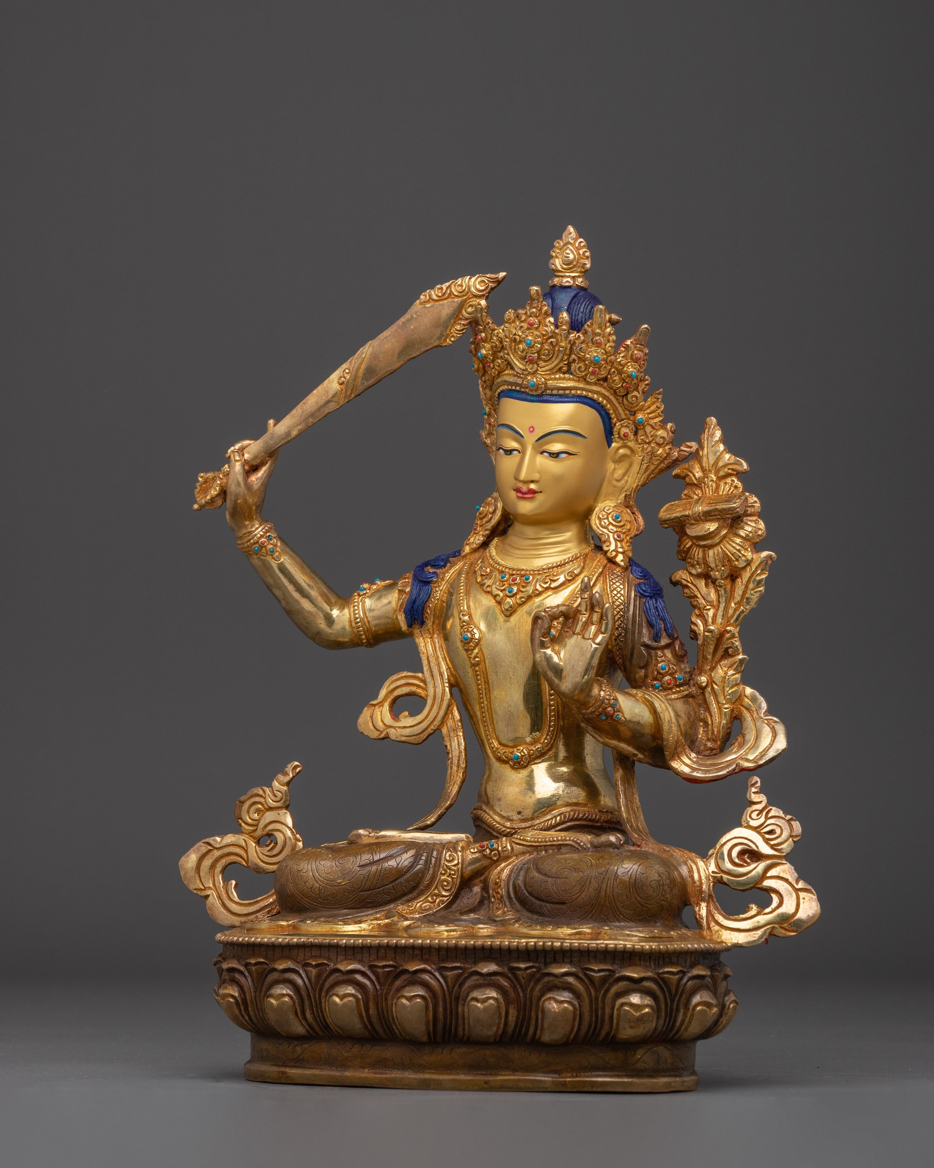 Supreme Wisdom Being Manjusri Statue | Embodiment of Intelligence