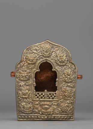 Silver-Plated Buddhist Ghau Box 