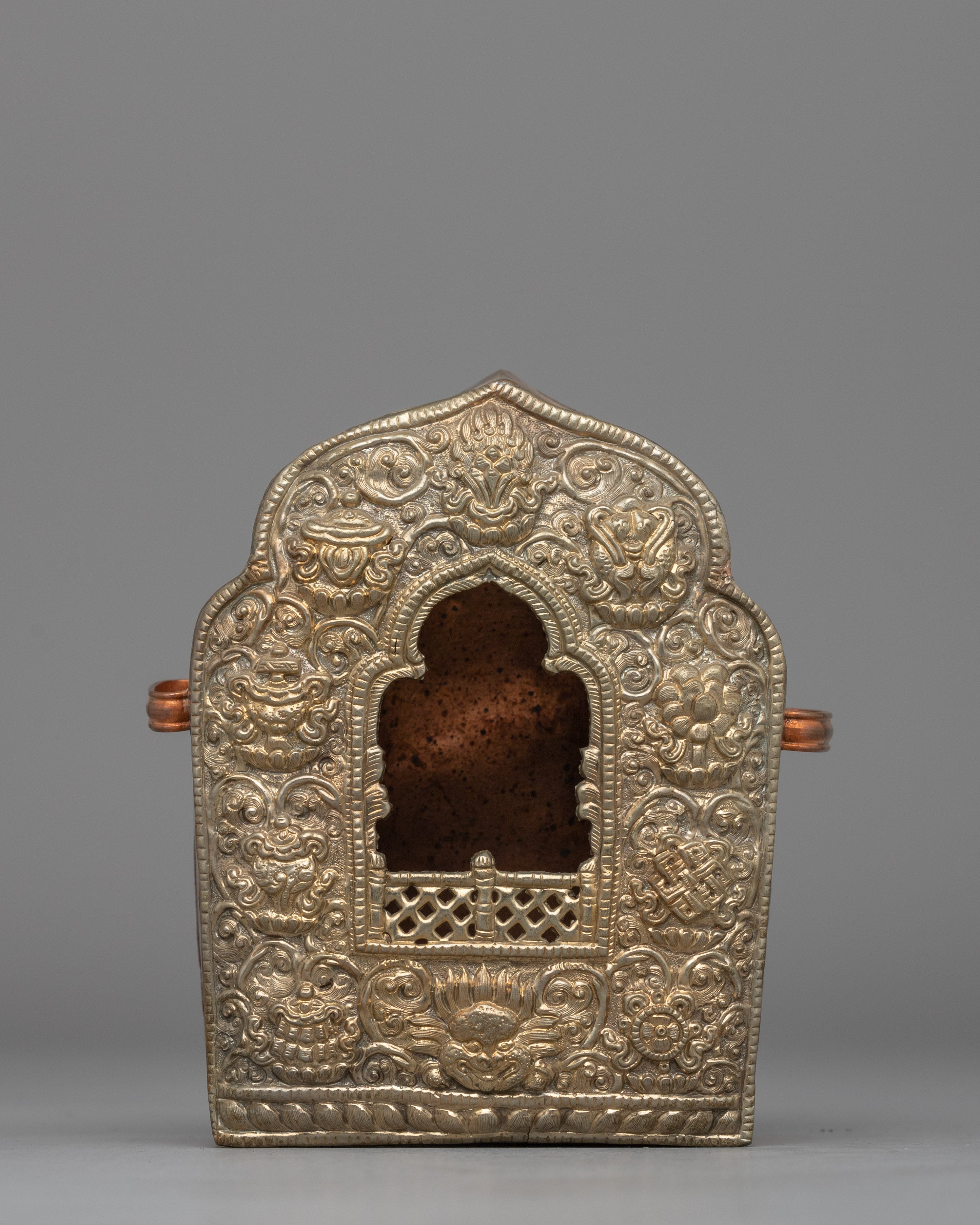 Silver-Plated Buddhist Ghau Box 