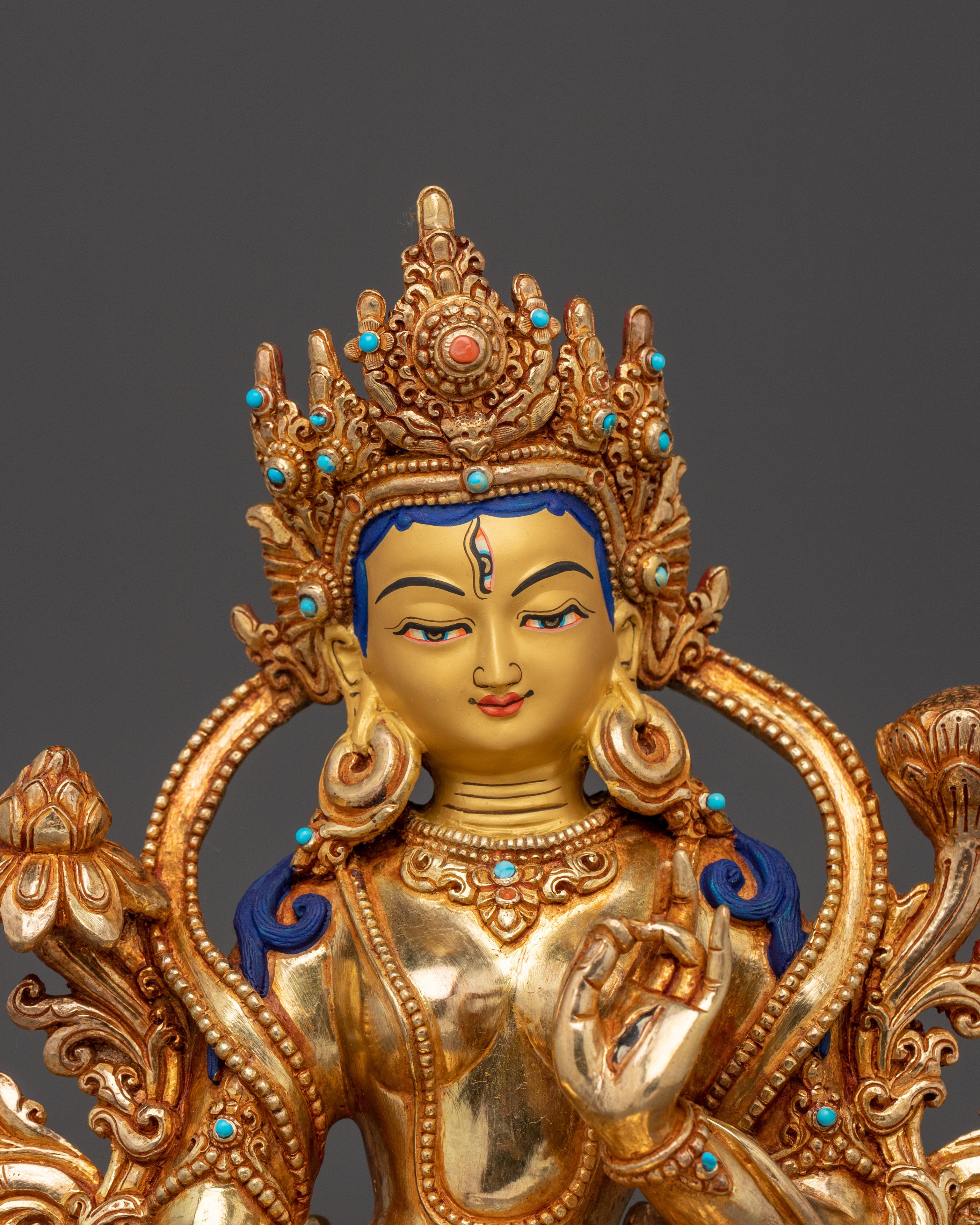 Buddhist Deity White Sita Tara Statue | White Tara - Compassionate Healer