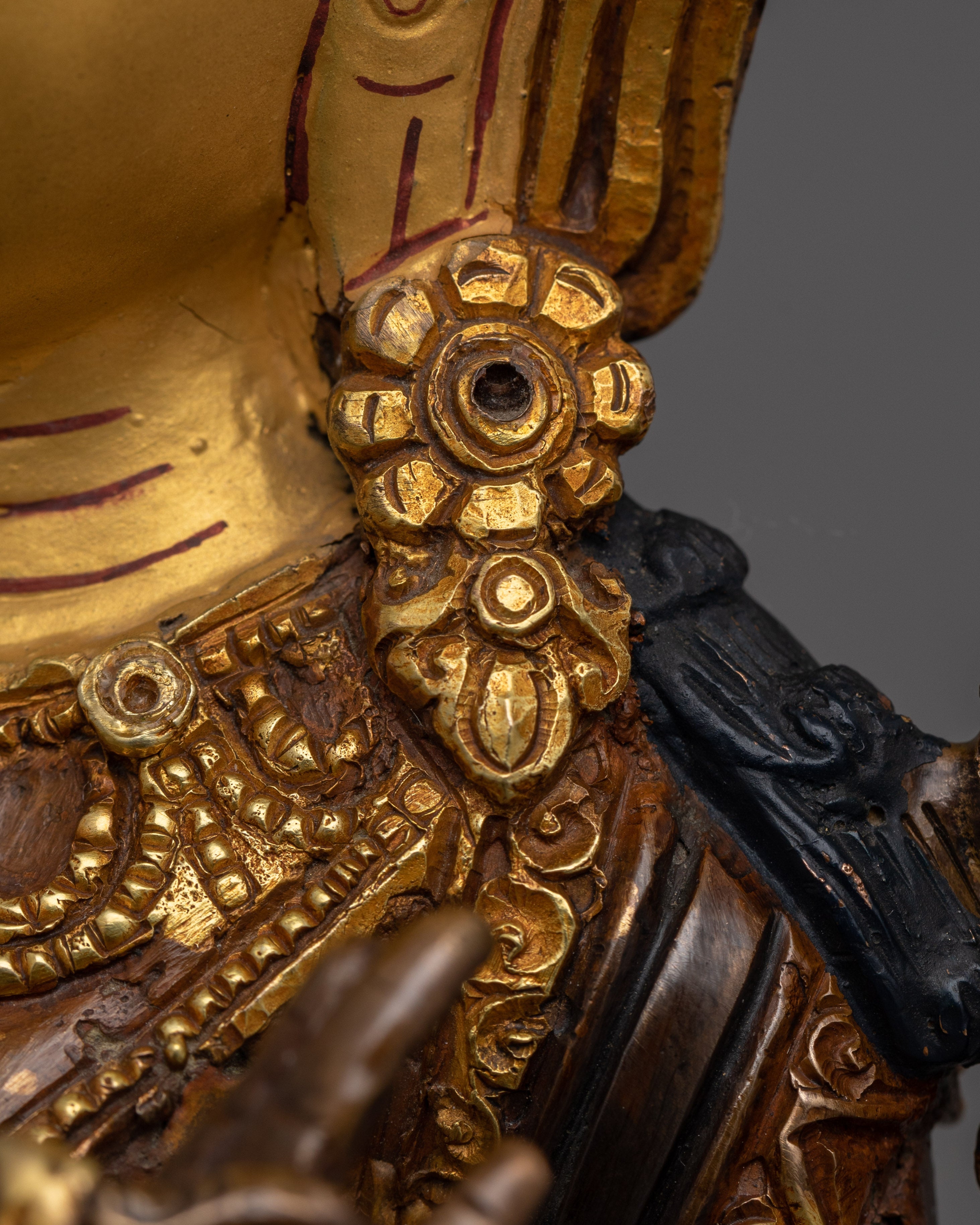 Seven Eyes Deity White Tara Sculpture | Mother of all Buddhas