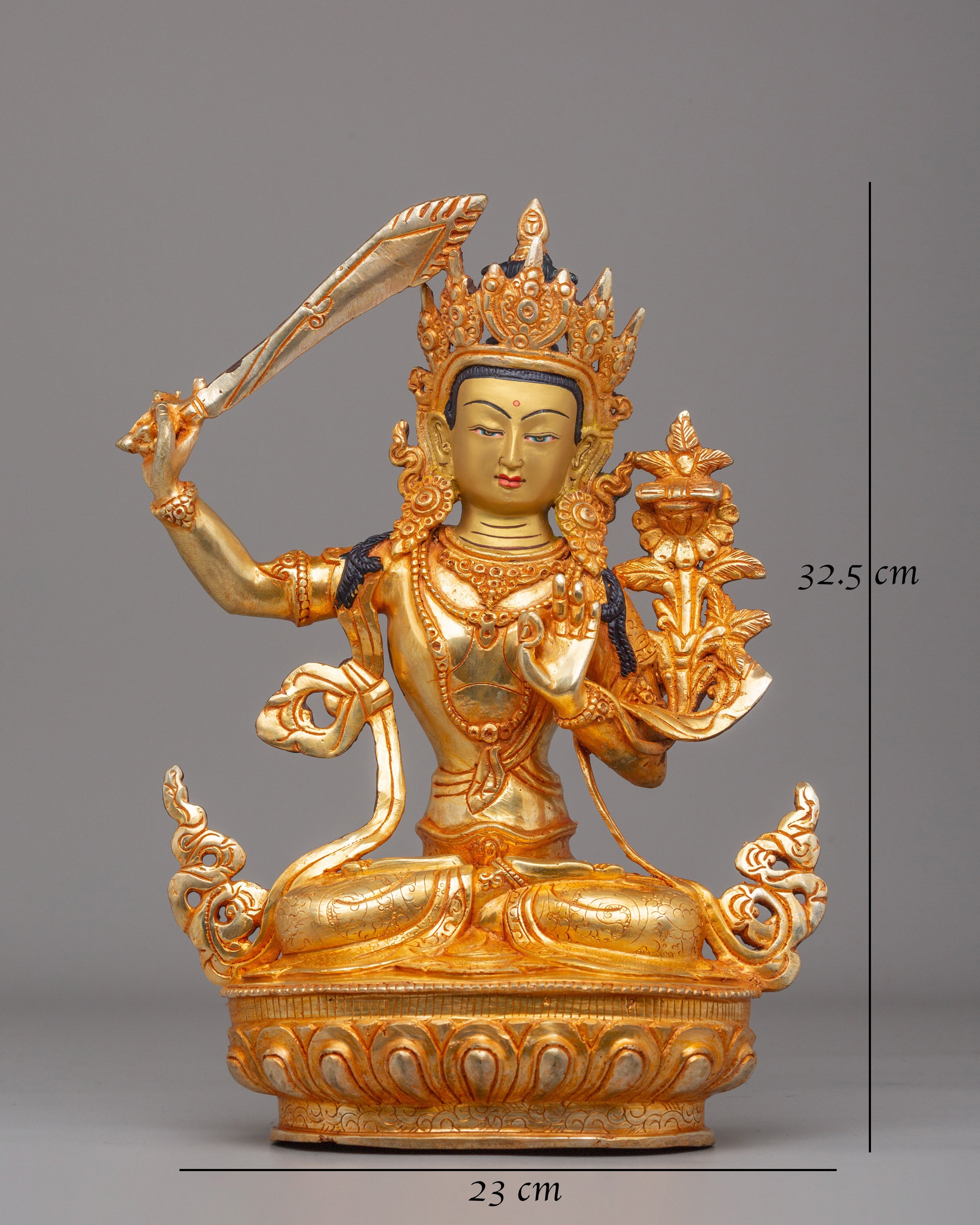 Tibetan Manjushri Bodhisattva Sculpture | A Symbol of Wisdom