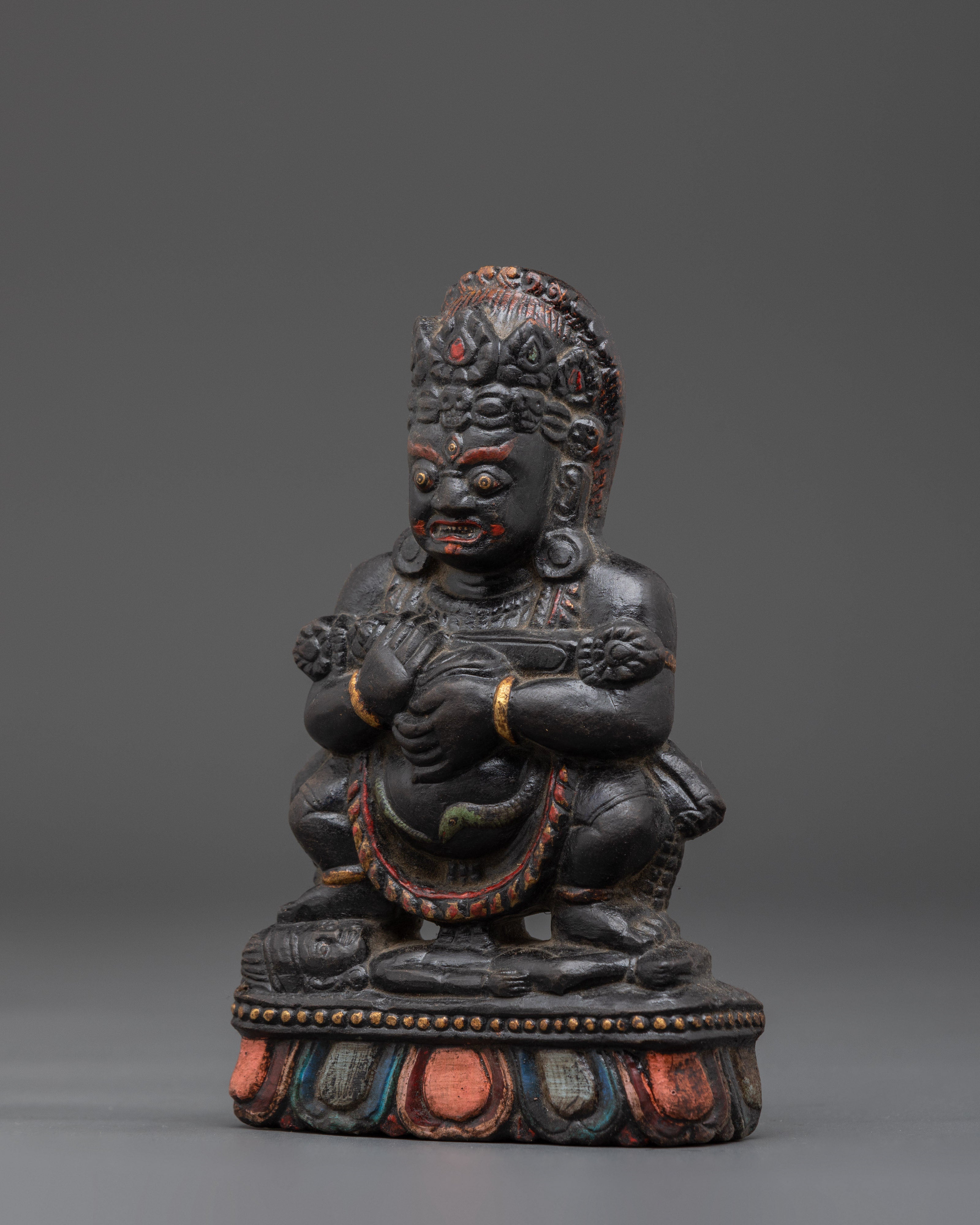 Wrathful Sakya Mahakala Sculpture | Protector Deity