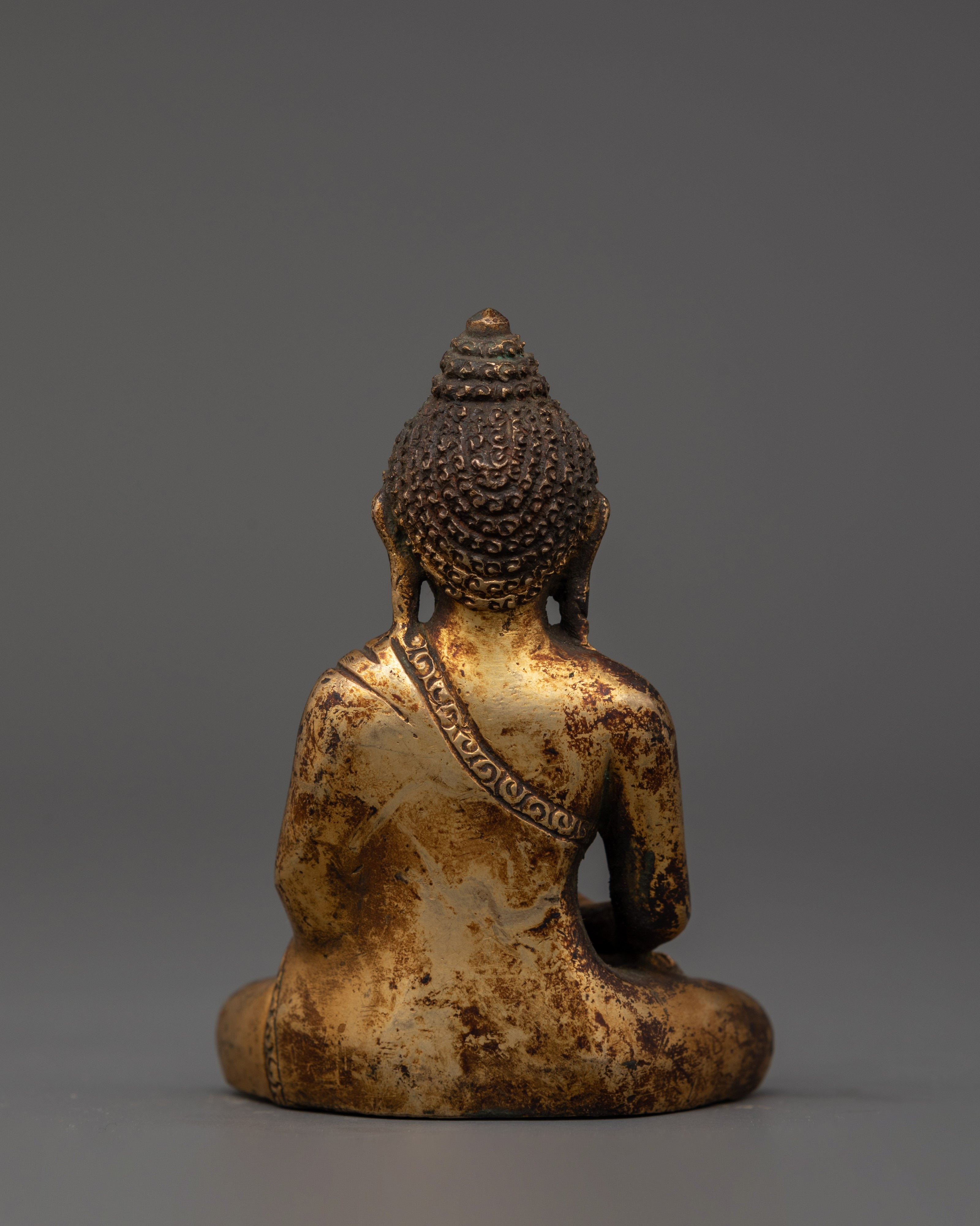 Traditional Sculpture of Amitabha Buddha | Meditation and Spiritual Mindfulness Decor