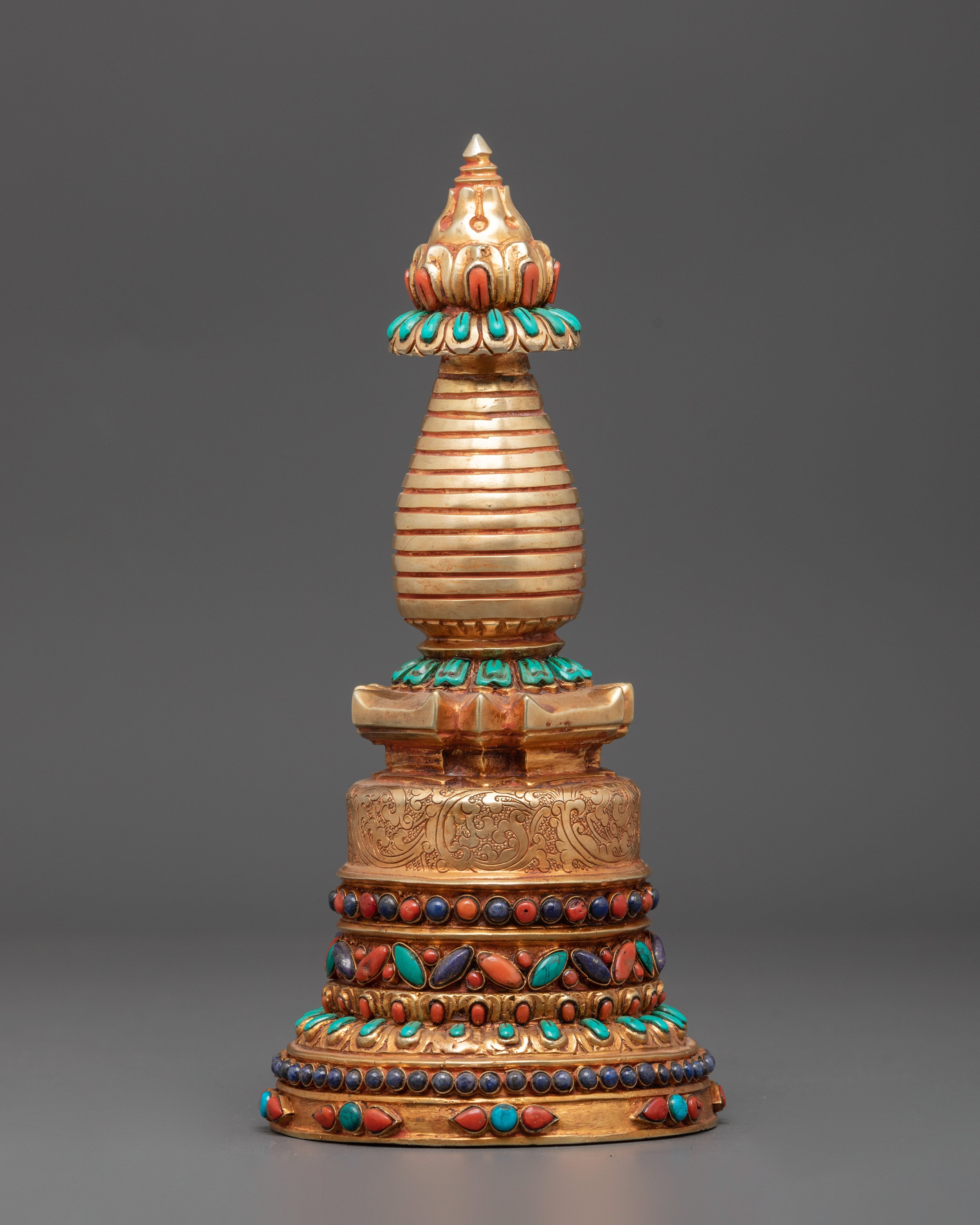 Sacred Tibetan Stupa Sculpture | Symbol of Peace and Enlightenment