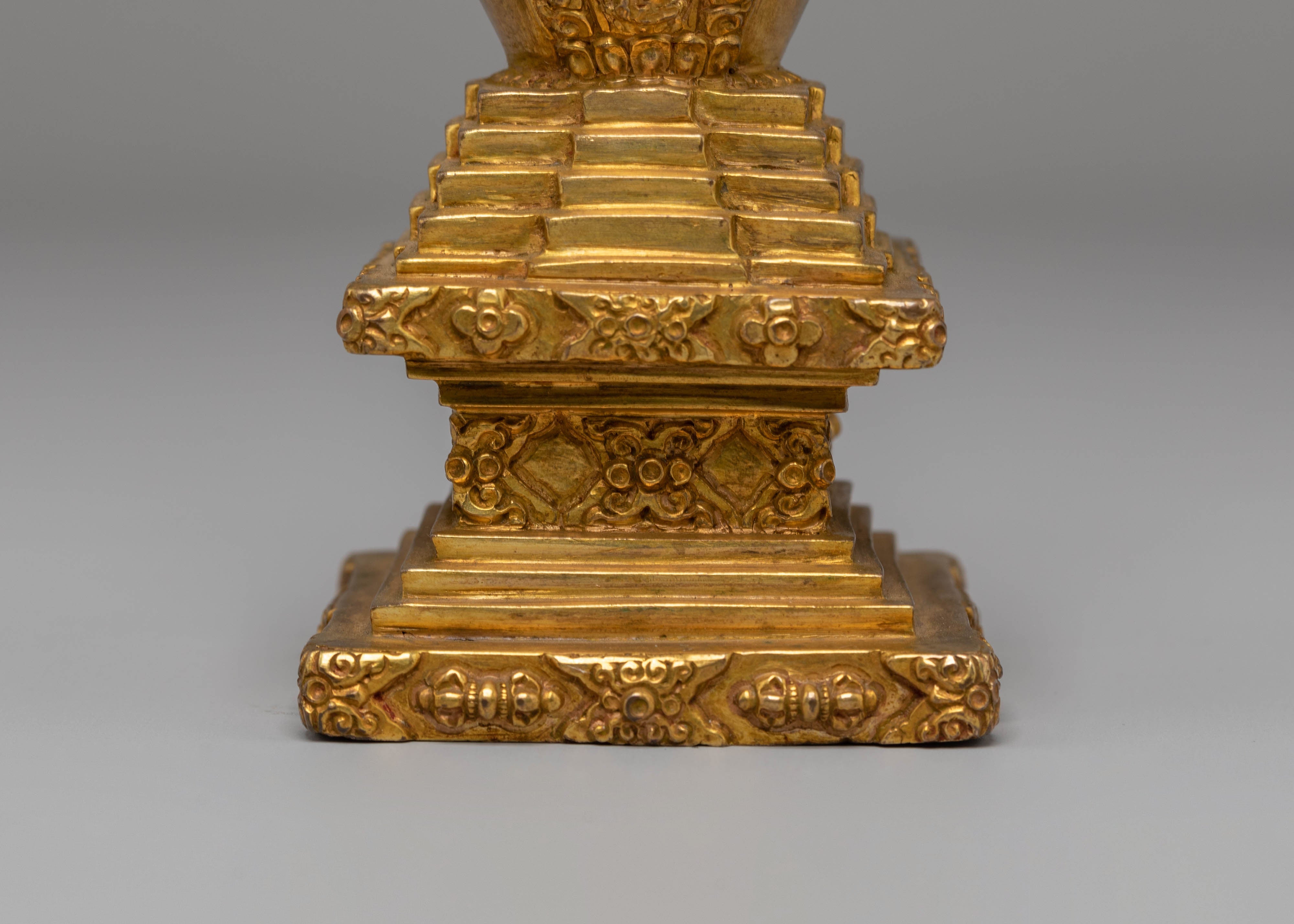 Copper Stupa For Ritual Use | Sacred Symbol of Enlightenment